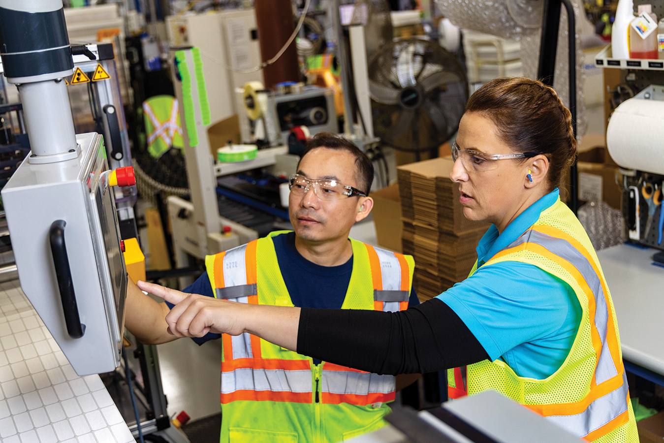 Jay Chang and Jen DeBraal of Zebra Technologies revamped the training program for its flexographic printing employees with the help of FVTC eLearning & Technology Solutions.