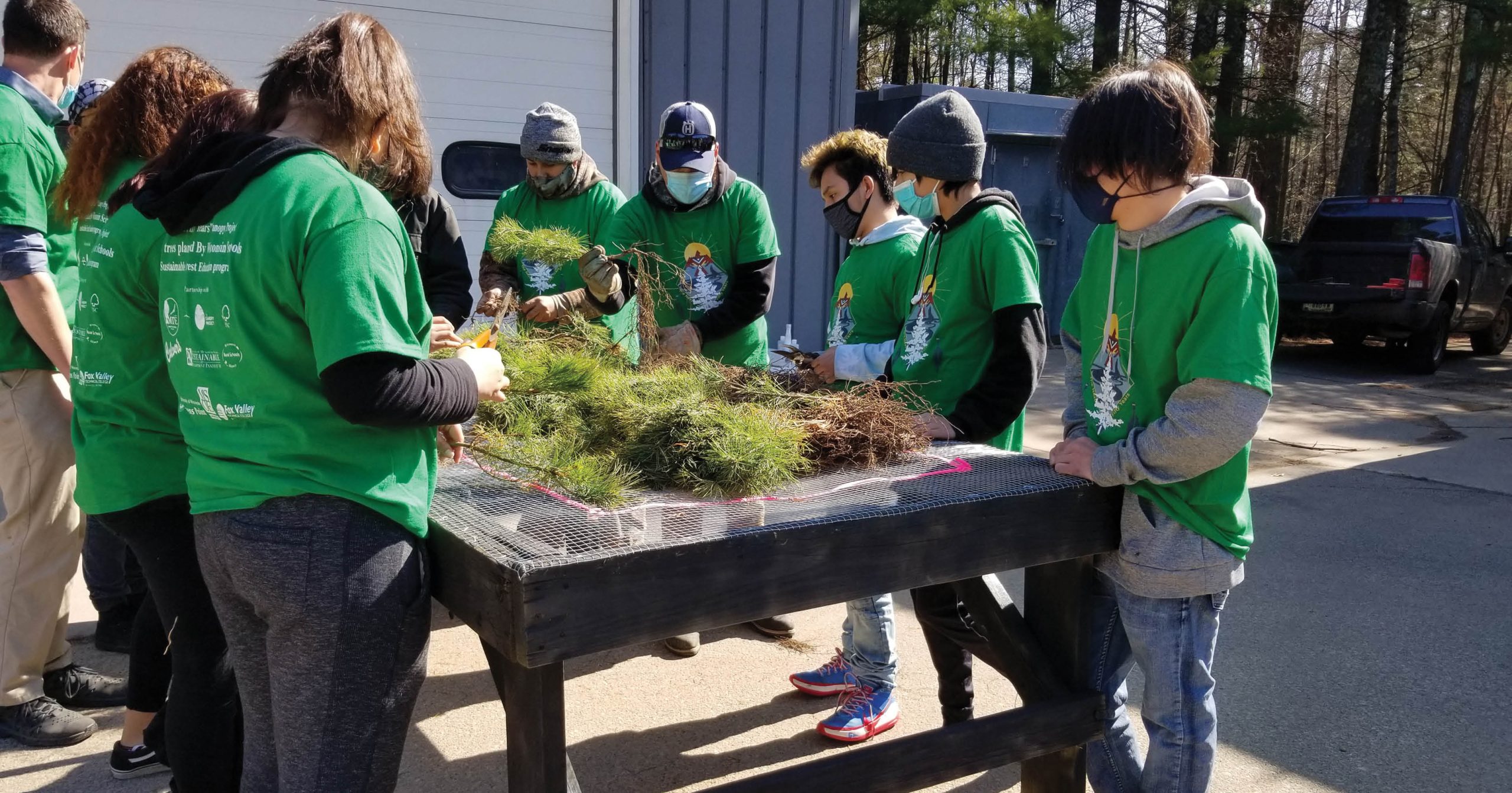 Outreach to the next generation is important to Menominee Tribal Enterprises. The company participated in an Earth Day event in which it planted 5,000 trees in the Menominee Forest and at schools.