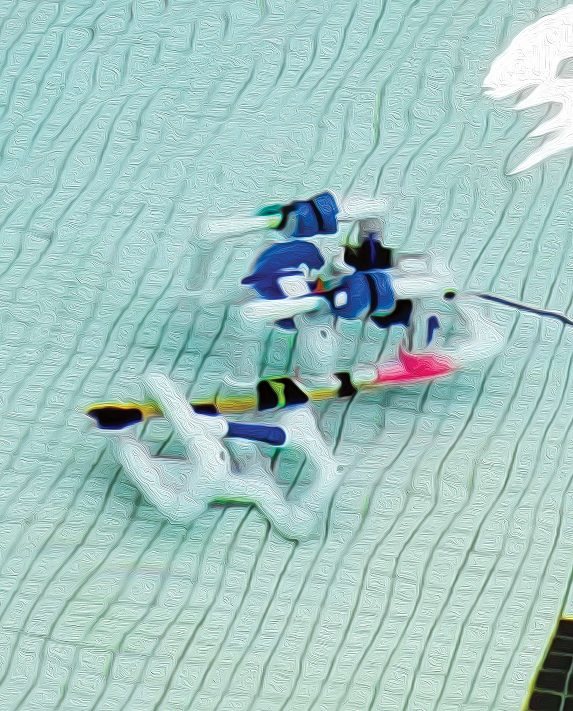 The Washington Island team’s ROV, Dory, being operated underwater.