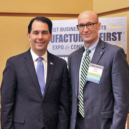 Scott Walker and Mickey Noone in 2015