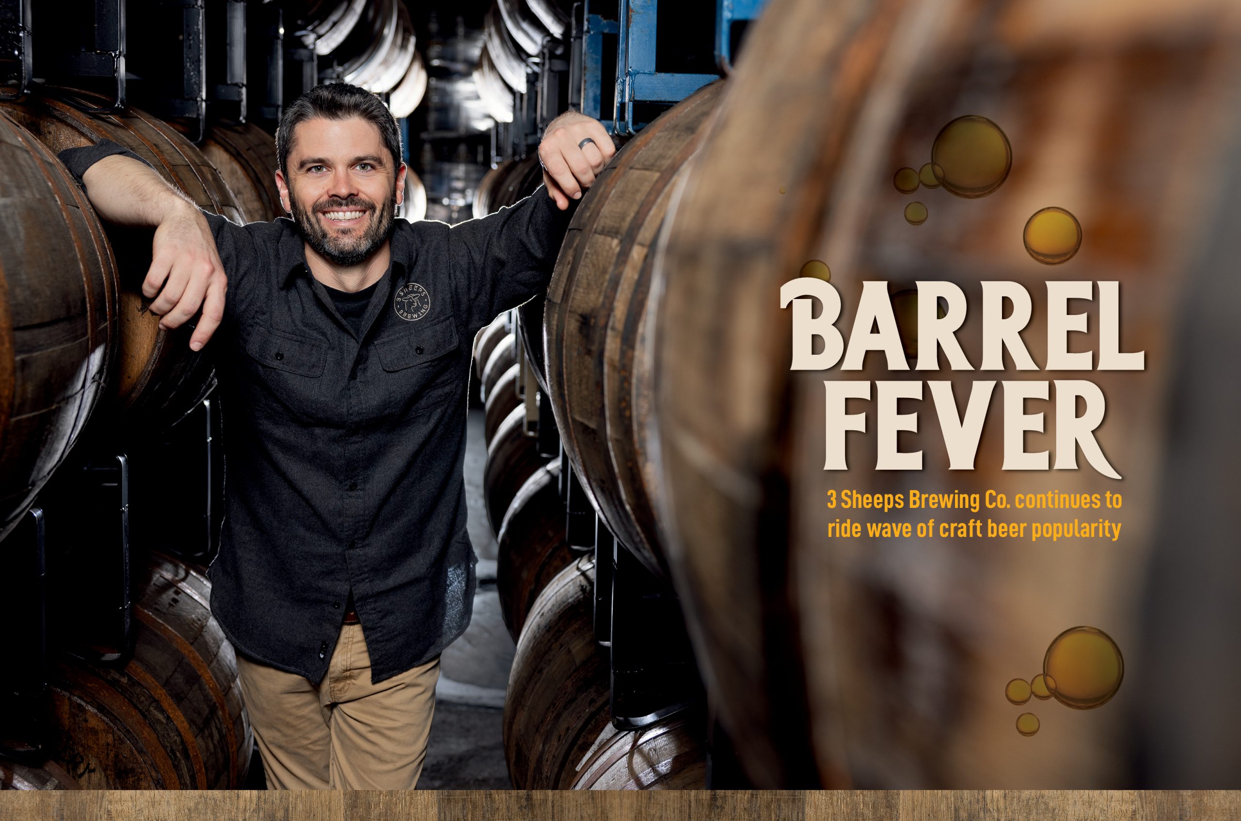 Grant Pauly, founder and brewmaster of 3 Sheeps Brewing Co., and his team craft beer guided by “heart and science.” The Sheboygan brewery continues to grow and attract a loyal following.Photograph by Shane Van Boxtel, Image Studios
