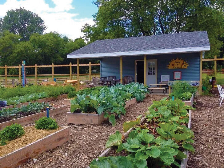 Built with the help of 350 community members and businesses, South 14th Street Community Garden is site to over 50 raised garden beds and 27 fruit and nut trees.