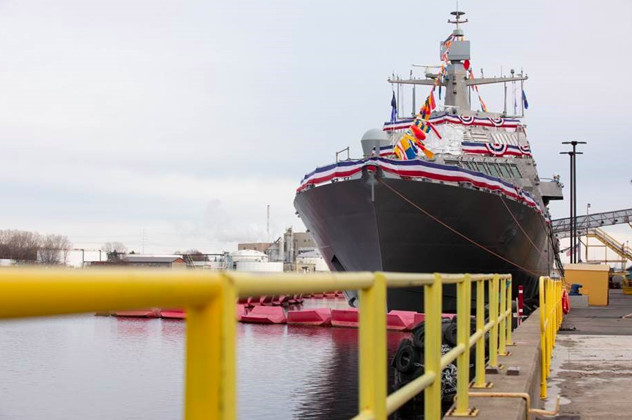 The 25th Littoral Combat Ship, the future USS Marinette, was christened by ship sponsor, US Energy Secretary Jennifer Granholm in Marinette, Wisconsin, on Saturday, November 20, 2021.
