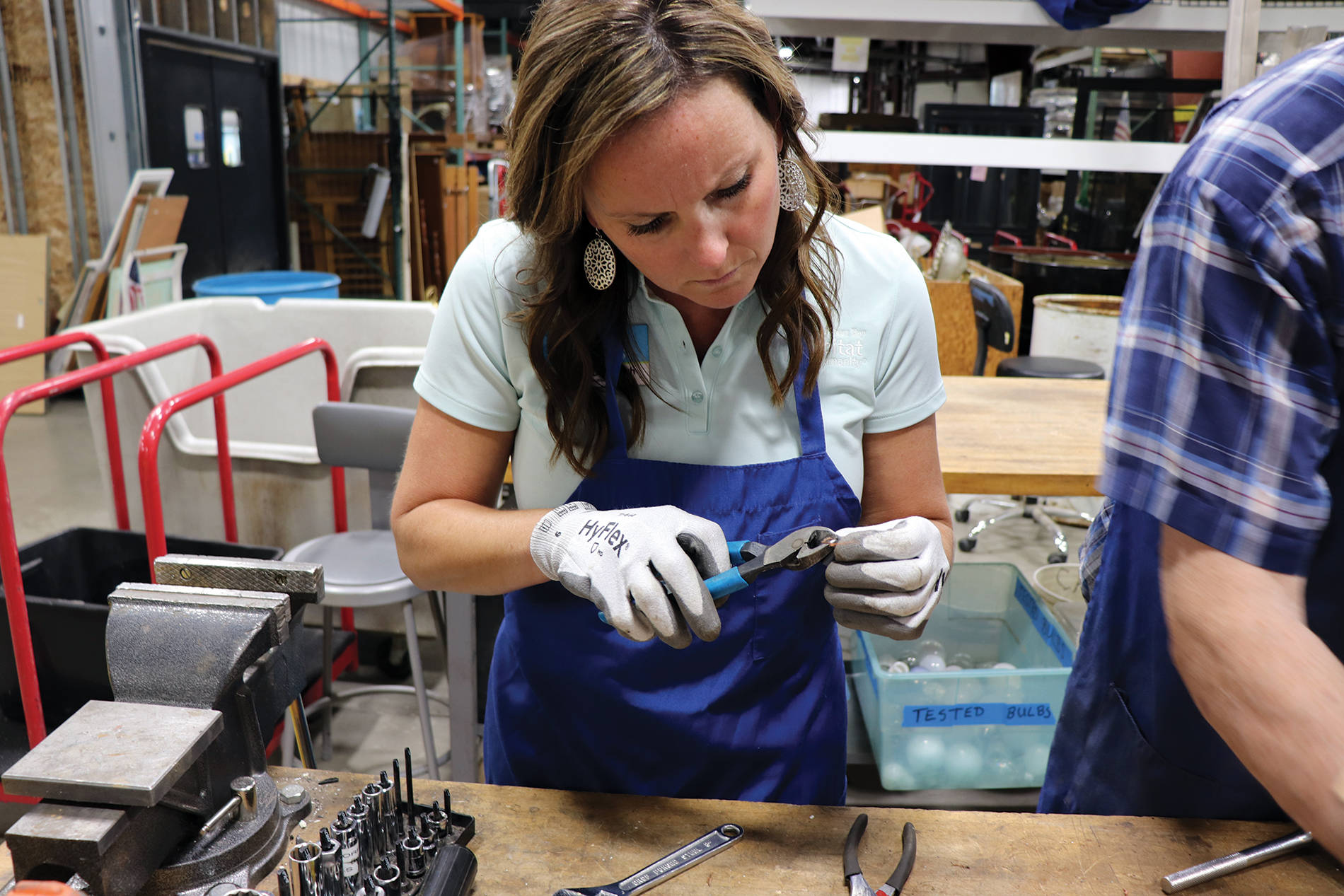The ReStore’s inventory includes donated cabinets, appliances, furniture, windows, doors, lighting, tools, home decor and more.