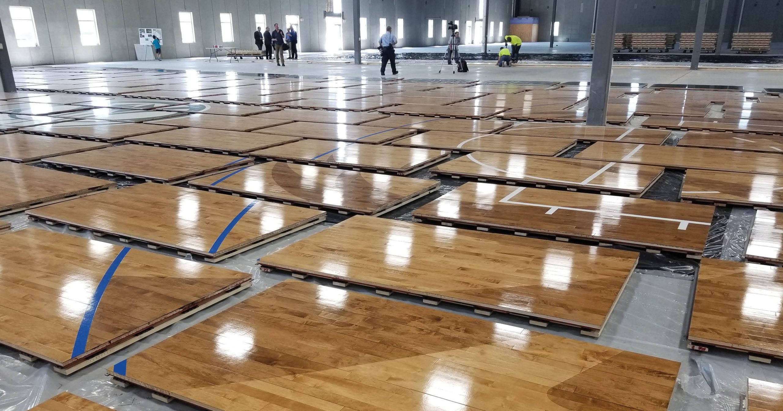 The Menominee Forest includes a type of maple that is well-suited for use in basketball courts. Menominee Tribal Enterprises supplied the wood for many high-profile courts, including the one at Fiserv Forum.