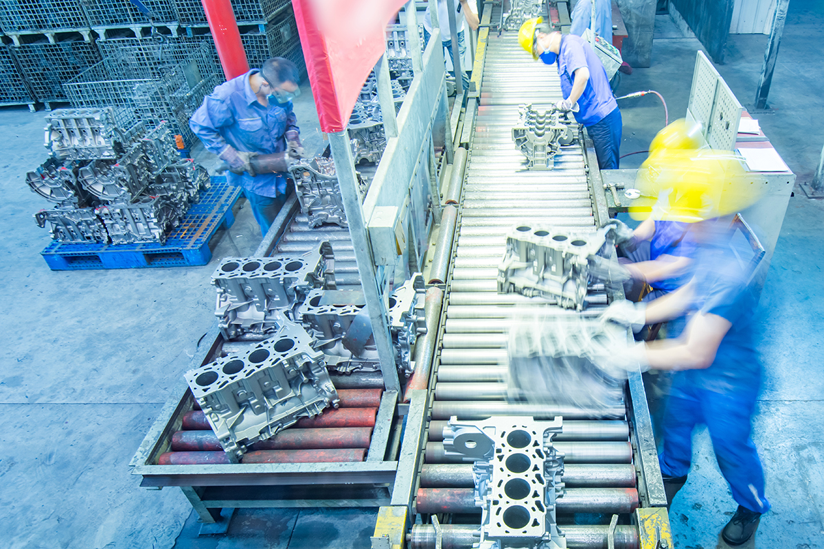 Automobile production equipment factory