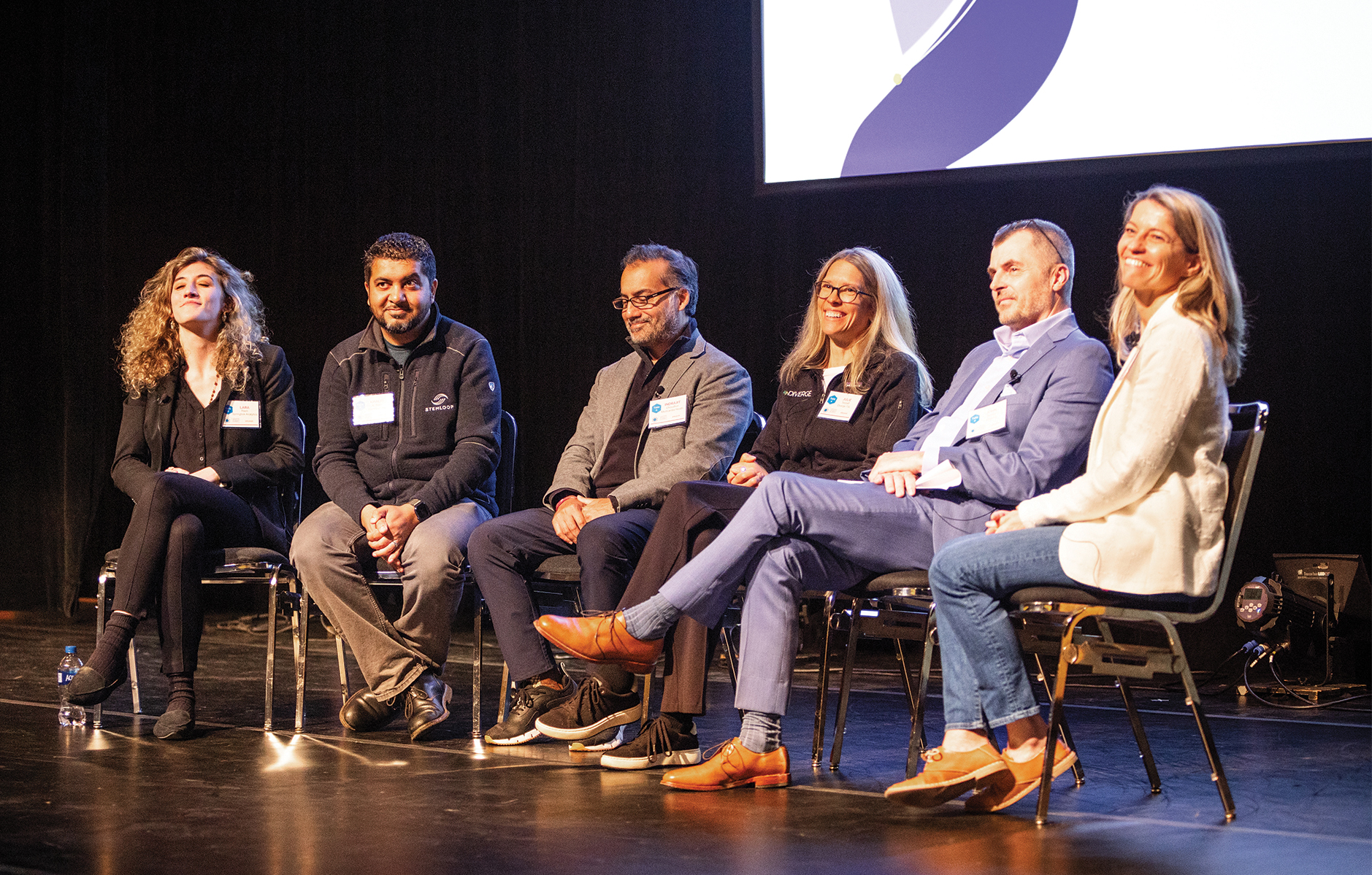 TitletownTech Managing Director Jill Enos (far right) moderated a panel at the summit titled “Exploring the Future of Personalized Medicine: Emerging Growth Company Presentation.”