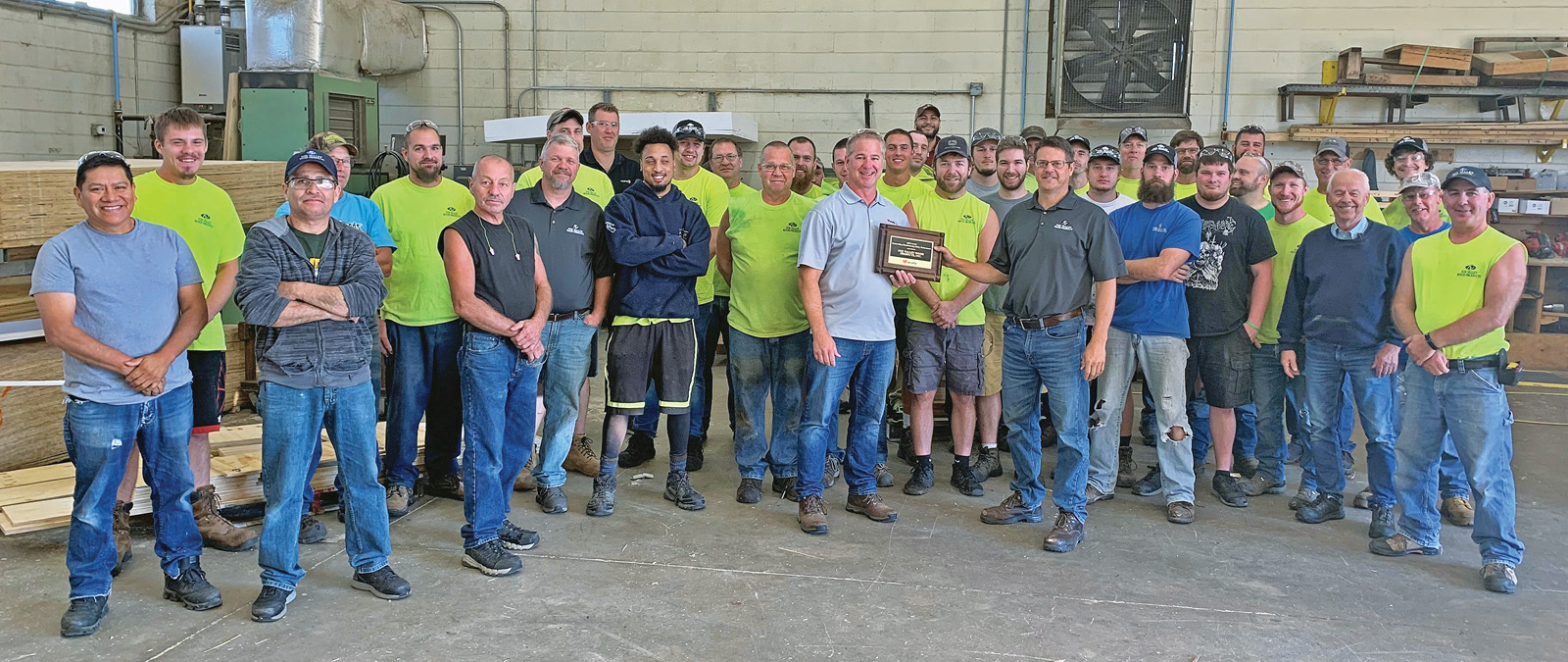 Fox Valley Wood Products Safety Award