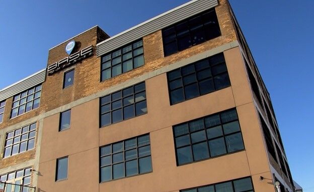 Exterior of Base Companies at 340 N Broadway, where up to 50 Paper Transport employees will work.