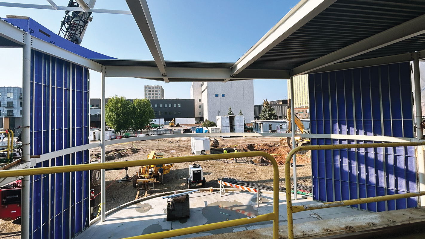 Appleton Public Library construction in progress