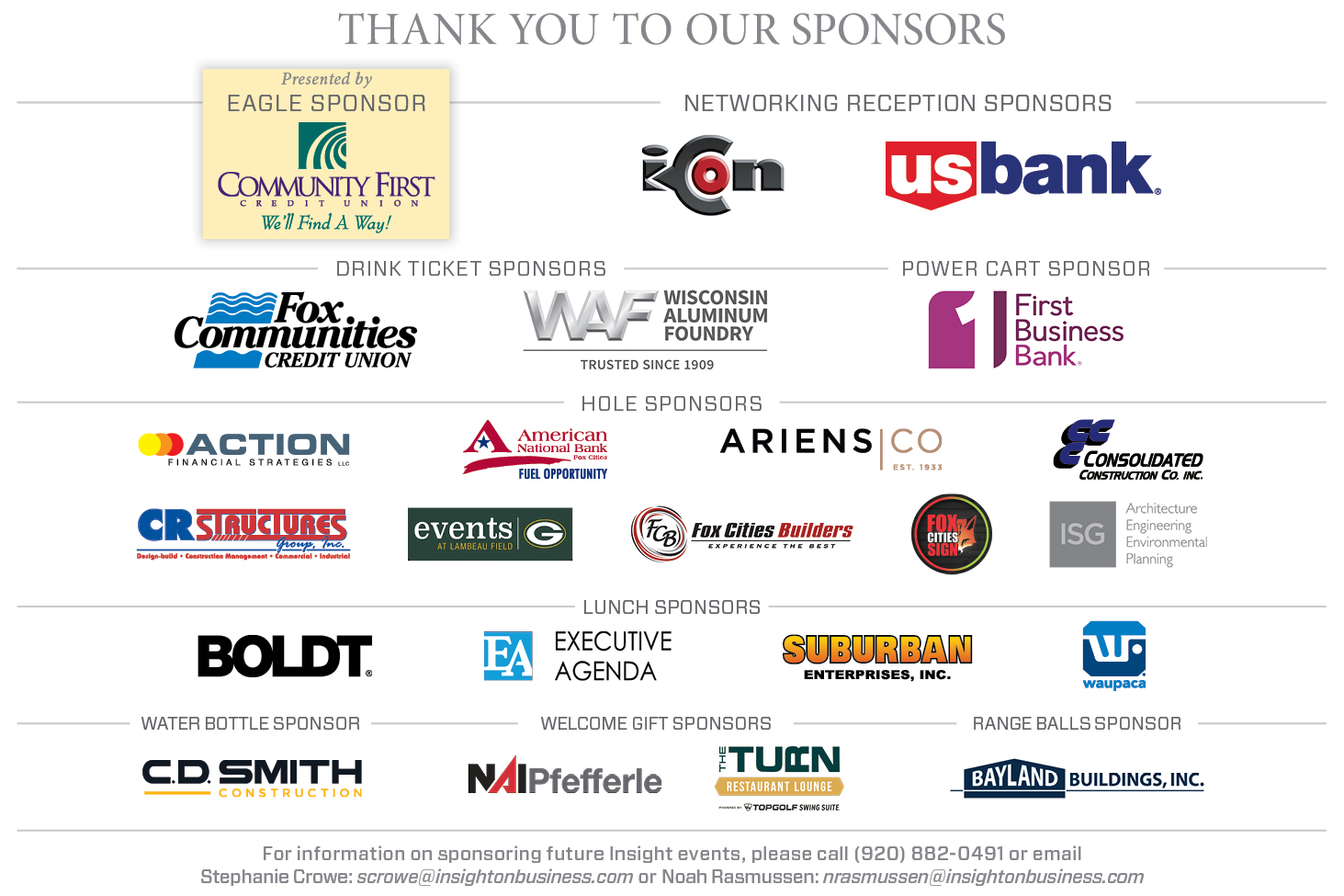 2022 Insight Open Sponsors