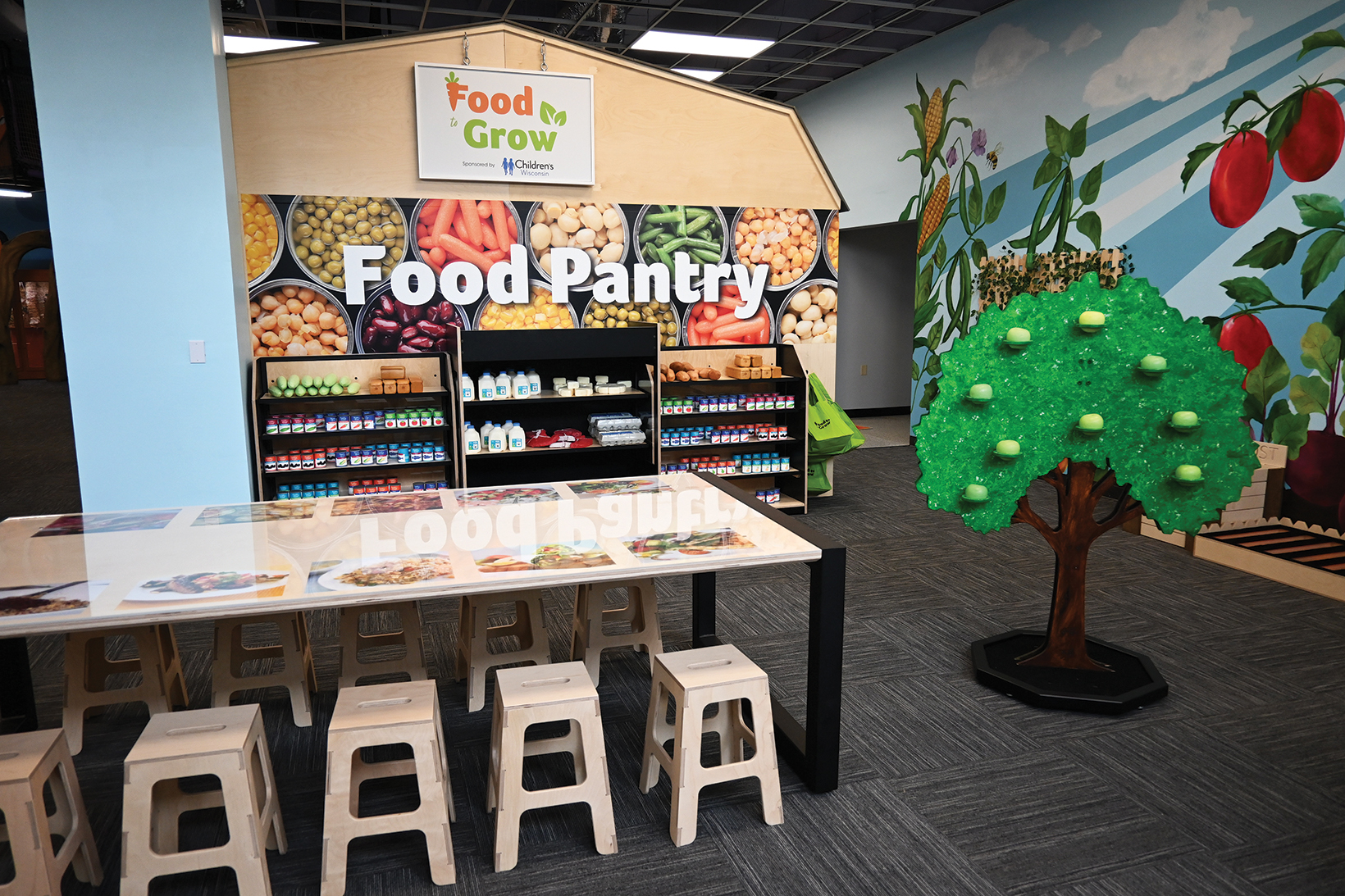 The “Food to Grow” exhibit allows children to engage in the whole food system as they explore concepts of food choice, food equity and the cultural significance of food.
