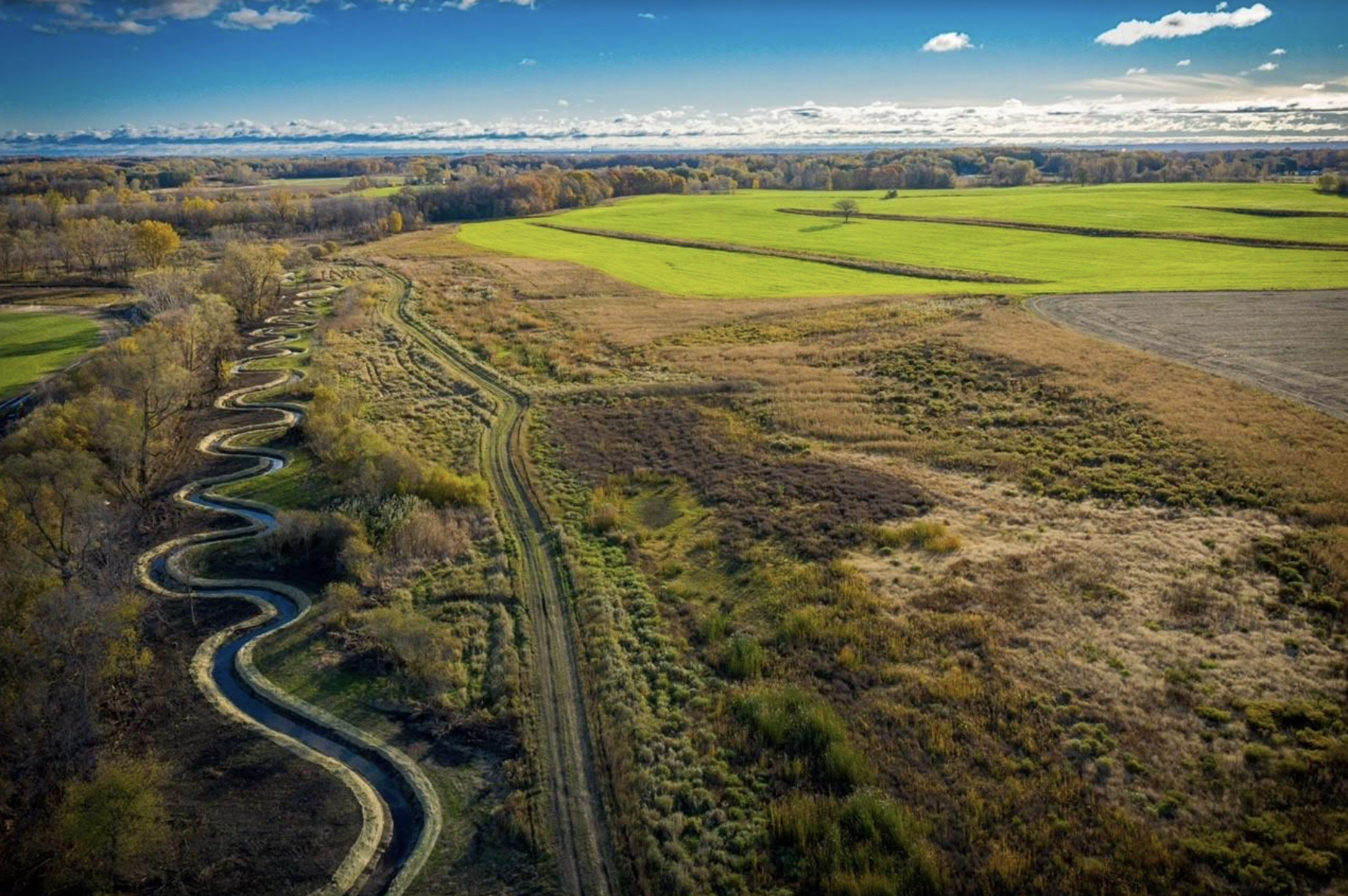 Silver Creek, which contributes to the Green Bay estuary.