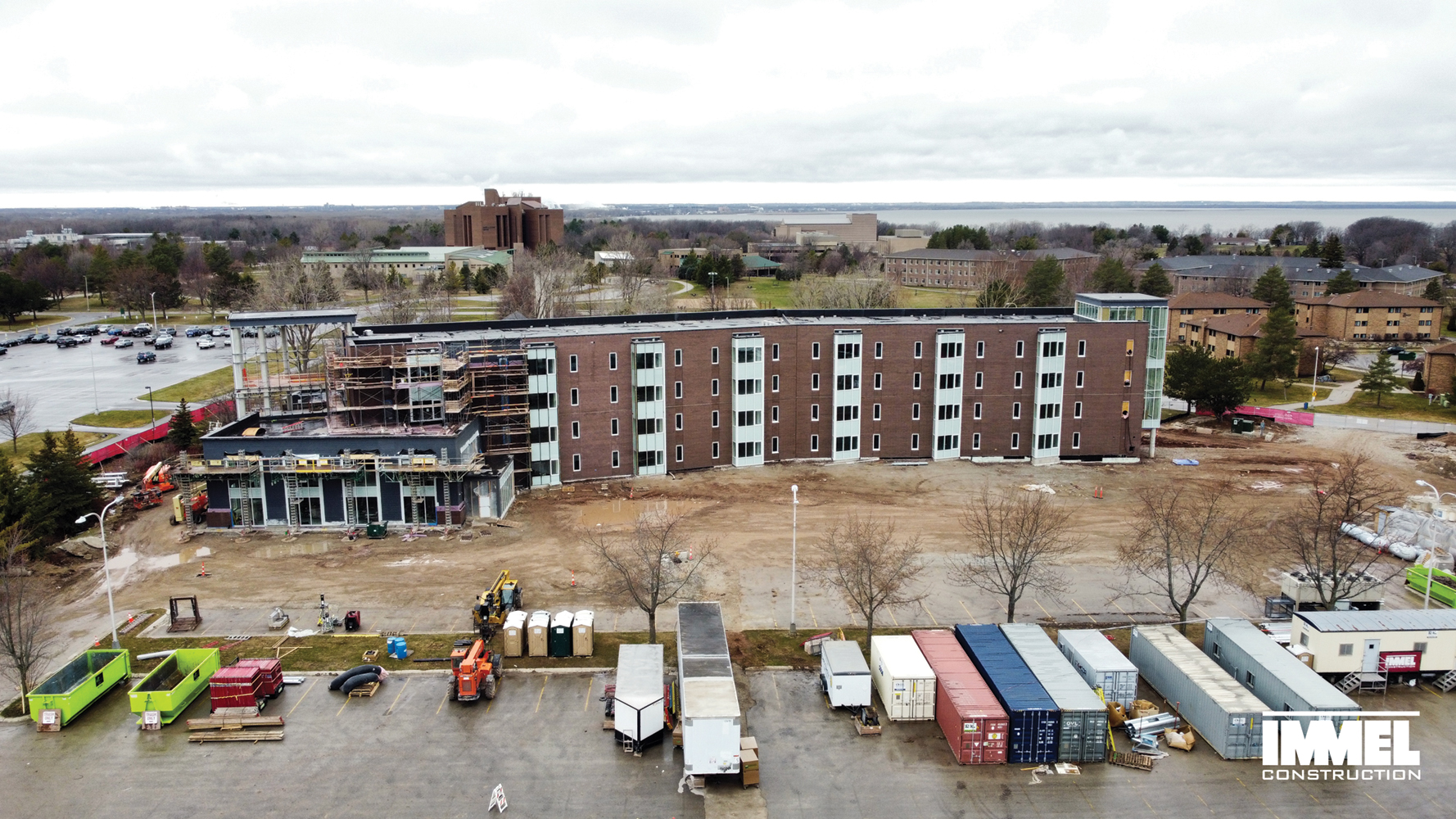 Immel is constructing UWGB’s new residence hall, which will be completed by late summer.