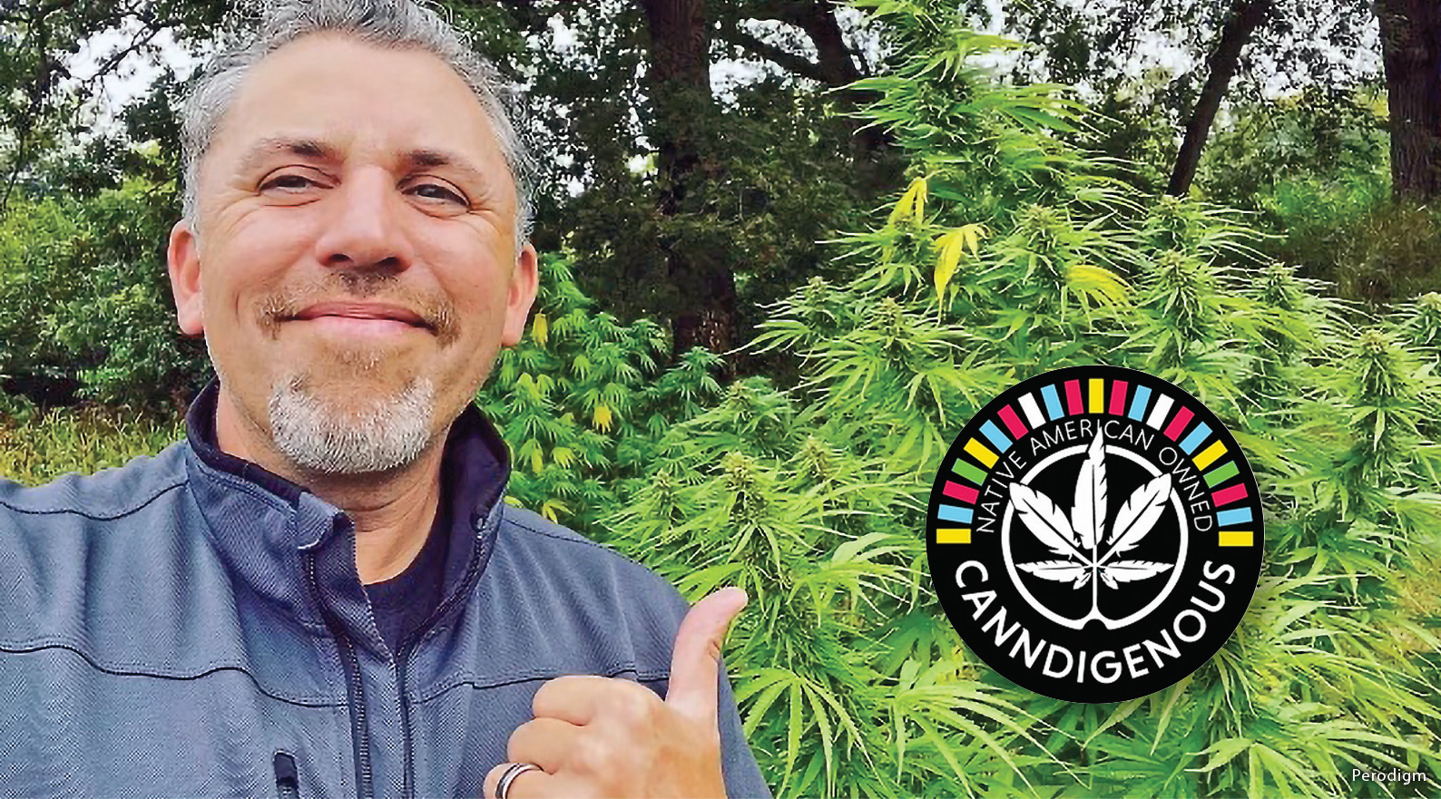 Rob Pero, founder of Wisconsin’s first independent Indigenous-owned hemp company, Canndigenous