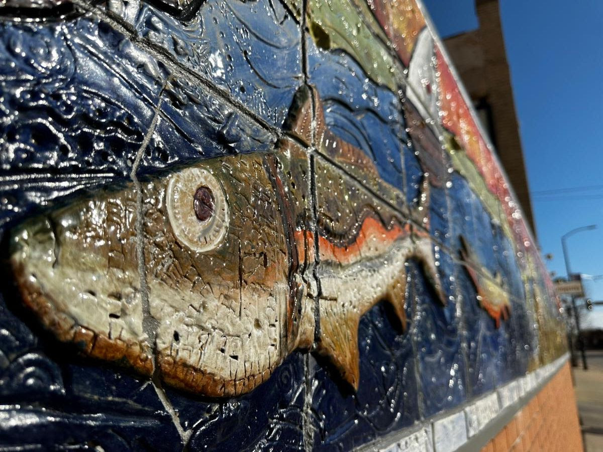 Spirit of the Fox mural Green Bay