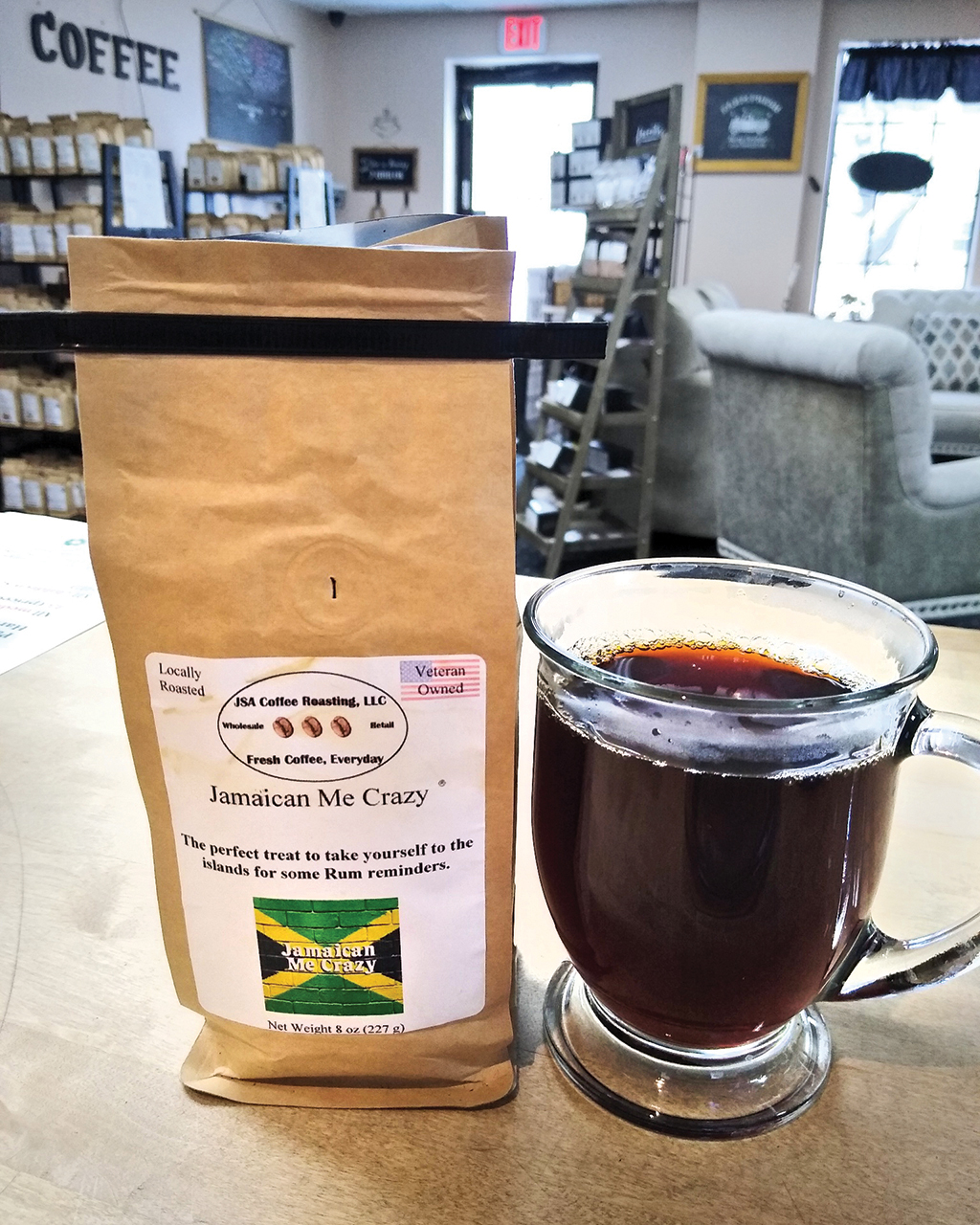Veteran-owned JSA Coffee Roasting offers a wide variety of blends and flavors.JSA Coffee Roasting