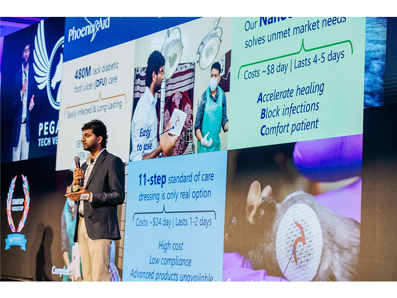 Karthikeyan is aiming to make Phoenix-Aid's product more accessible to people in underserved populations for whom adequate wound care is often too expensive.