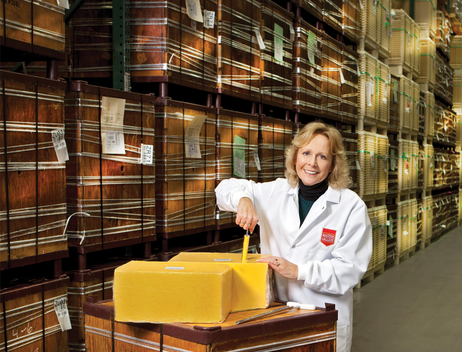 Licensed cheese grader Sandy Toney helped lead Masters’ grading department, which now consists of 20 graders.