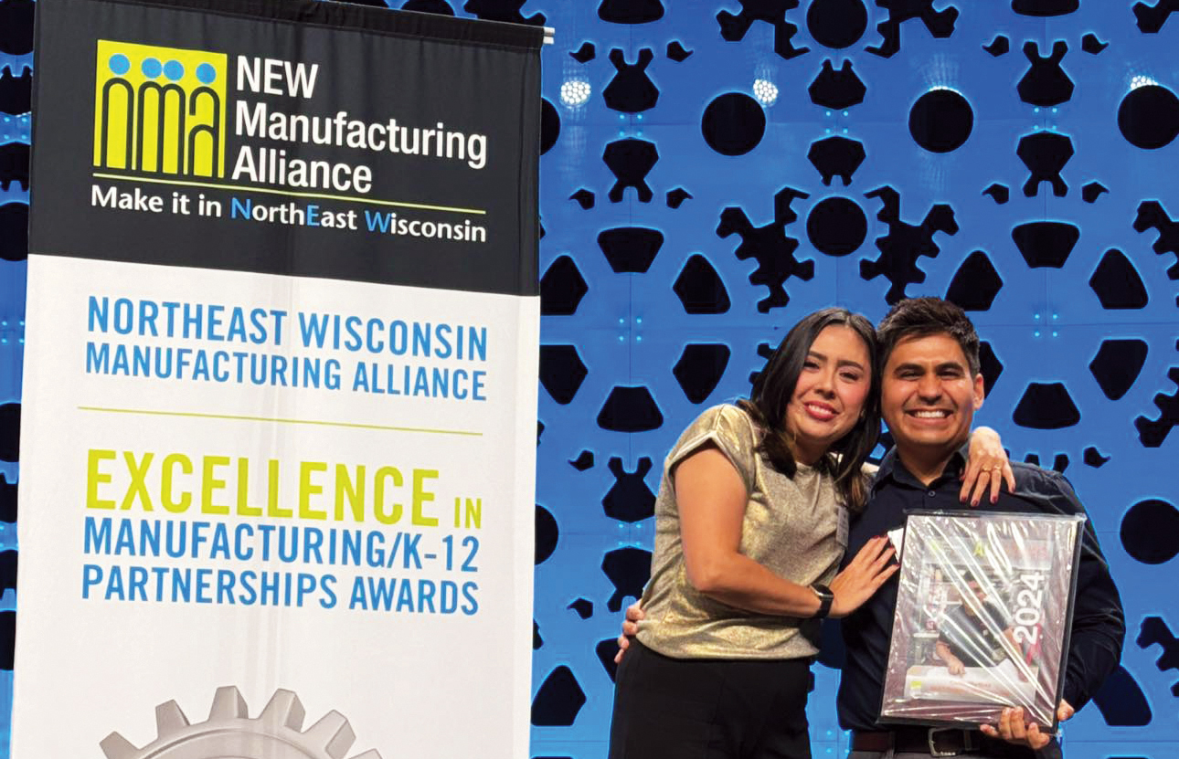 Carlos Martinez, a 2024 NEW Manufacturing Alliance All Stars honoree, immigrated from Mexico for an engineering position at HART Design & Manufacturing in Green Bay. Experts say importing top talent from outside the U.S. is a key opportunity and strategy that should be embraced by Wisconsin manufacturers grappling with workforce shortages.