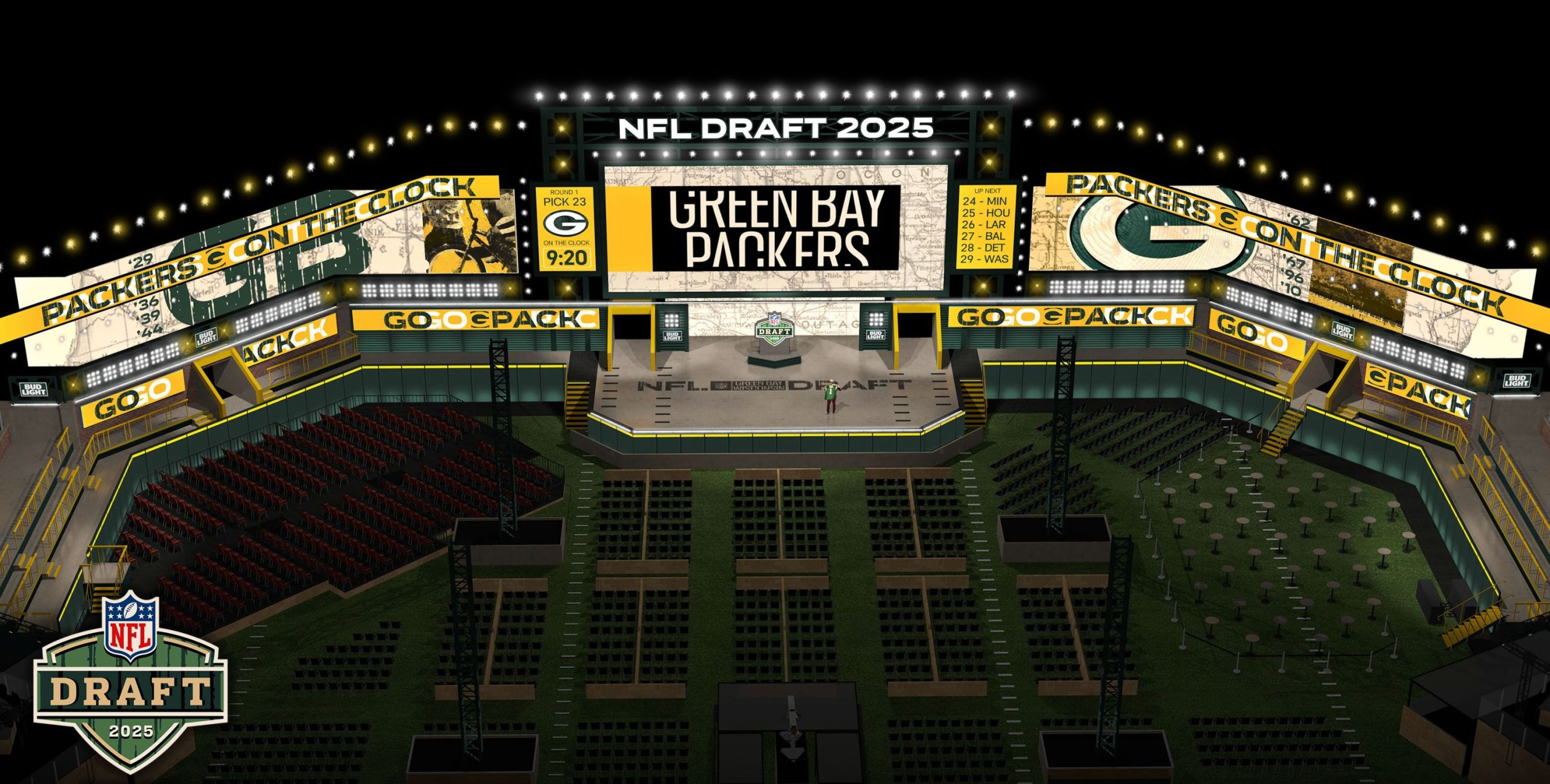 NFL draft theater rendering