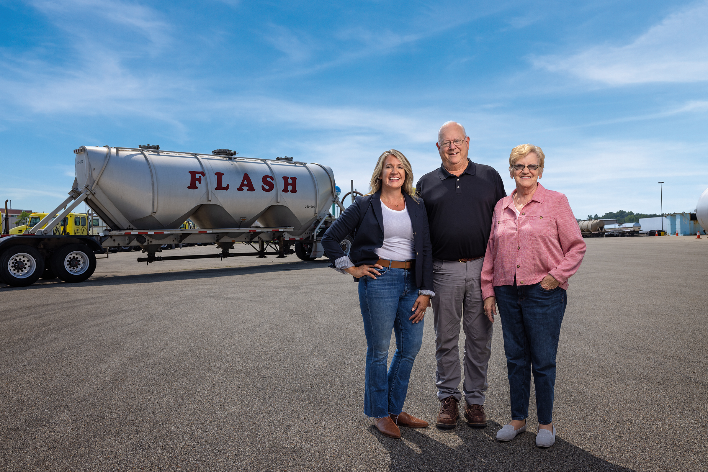 FLASH was founded by Pat McConnell (center) and his wife Lynn (right). Their daughter Mandi Hinrichs (left) assumed the role of president in 2014.