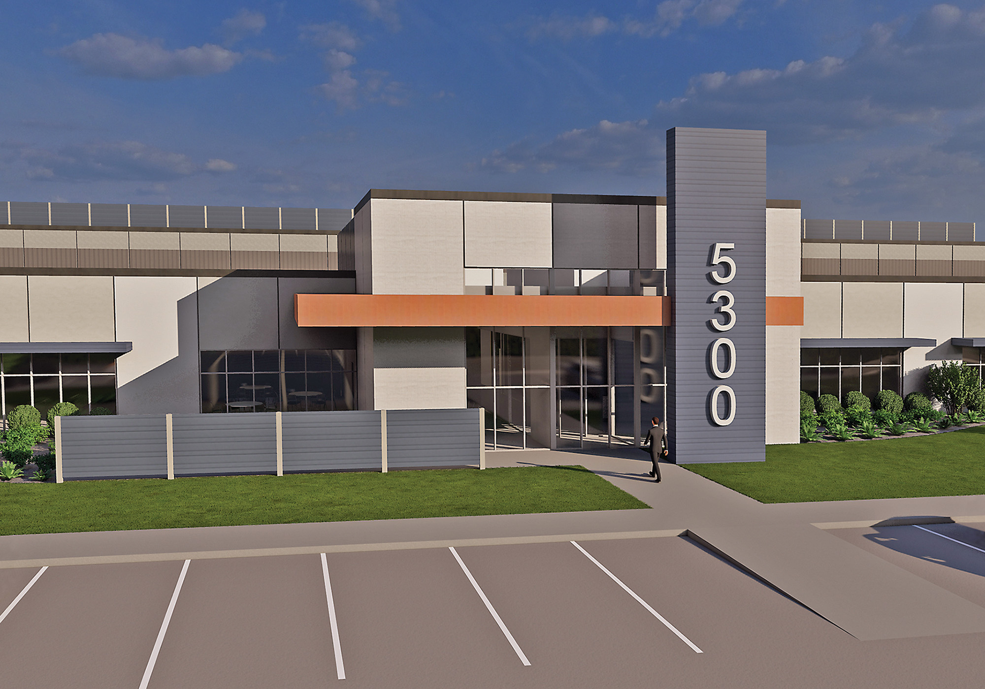 The front entrance of the proposed new ark data center