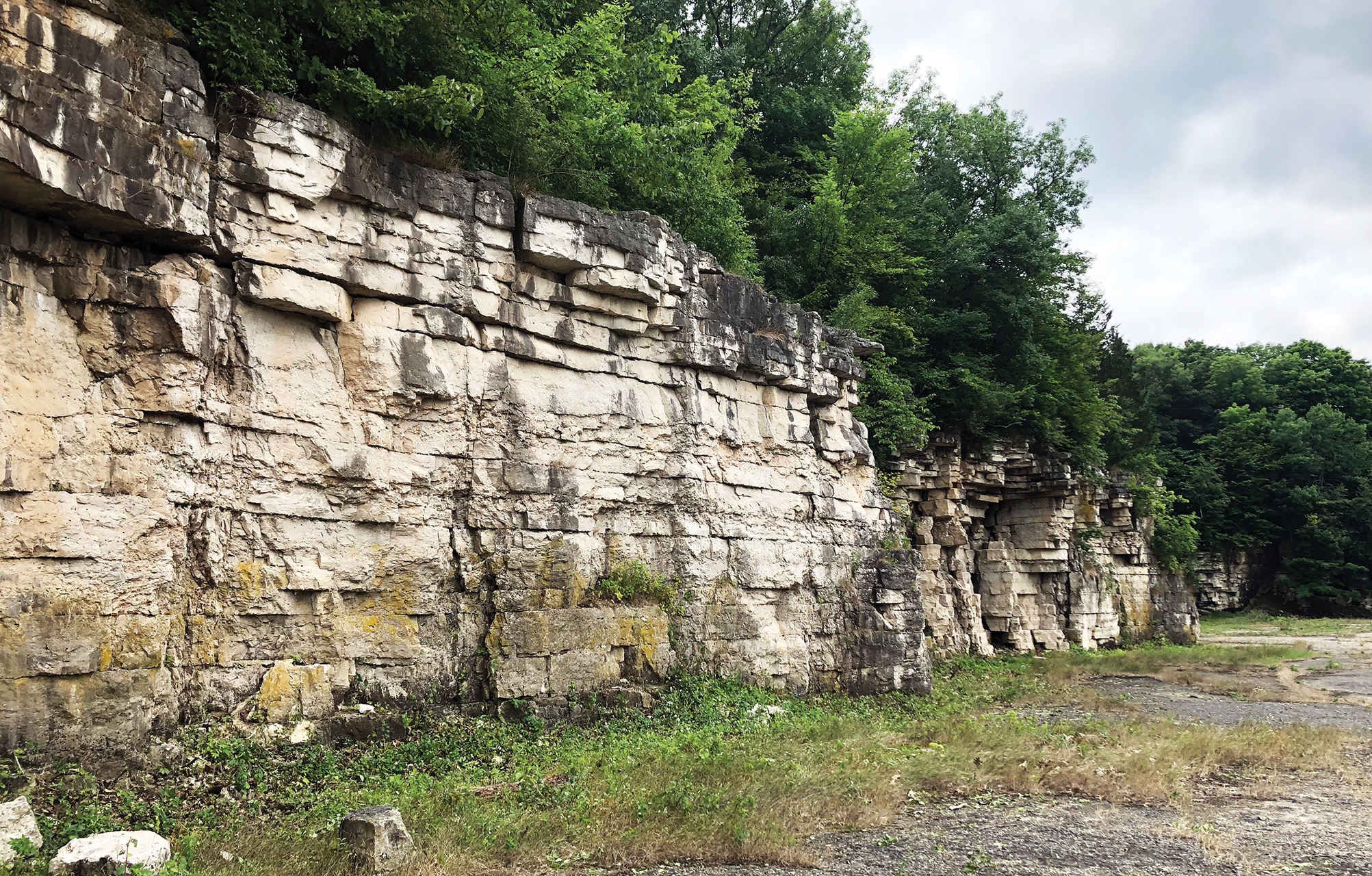 High Cliff State Park is named for the limestone cliff of the Niagara Escarpment that runs along the eastern shore of Lake Winnebago.