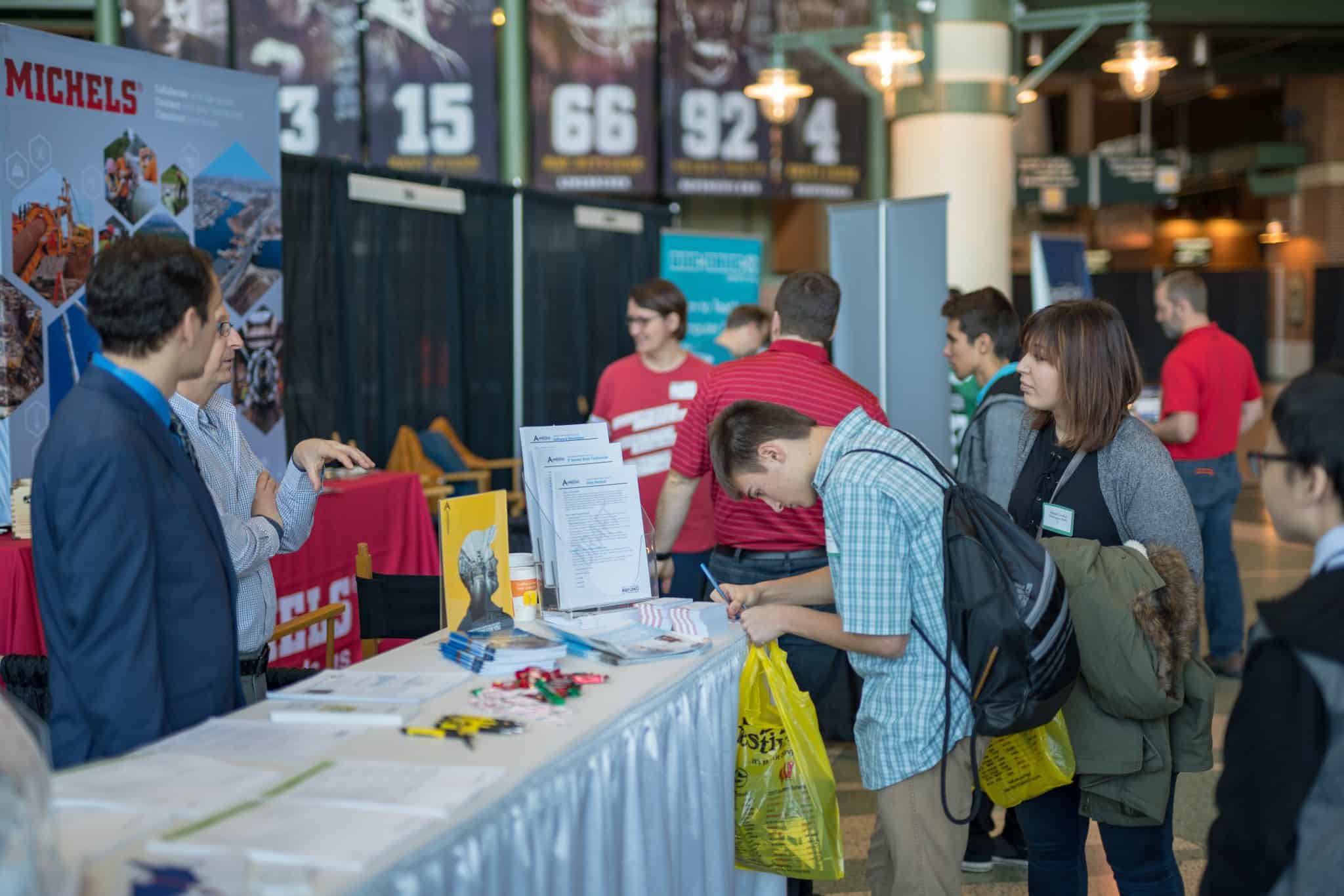 More than 500 high school students in the region attended the NEW Connect IT event to learn more about IT careers.