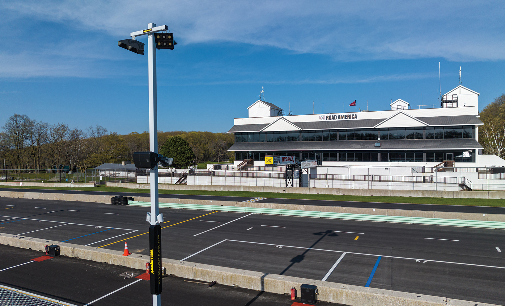 Racing is in the Rupp family's blood, so partnering with Road America on a lighting showcase came naturally to both WiLL President Adam Rupp and Road America President Mike Kertscher. The track's one-mile straightaway is home to the latest WiLL technology.
