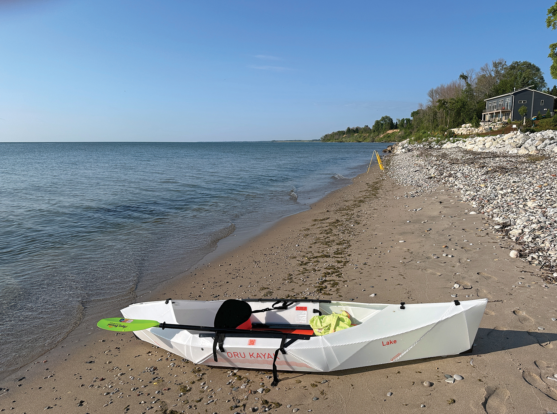 Present day beach at Centerville/Hika, Manitowoc County