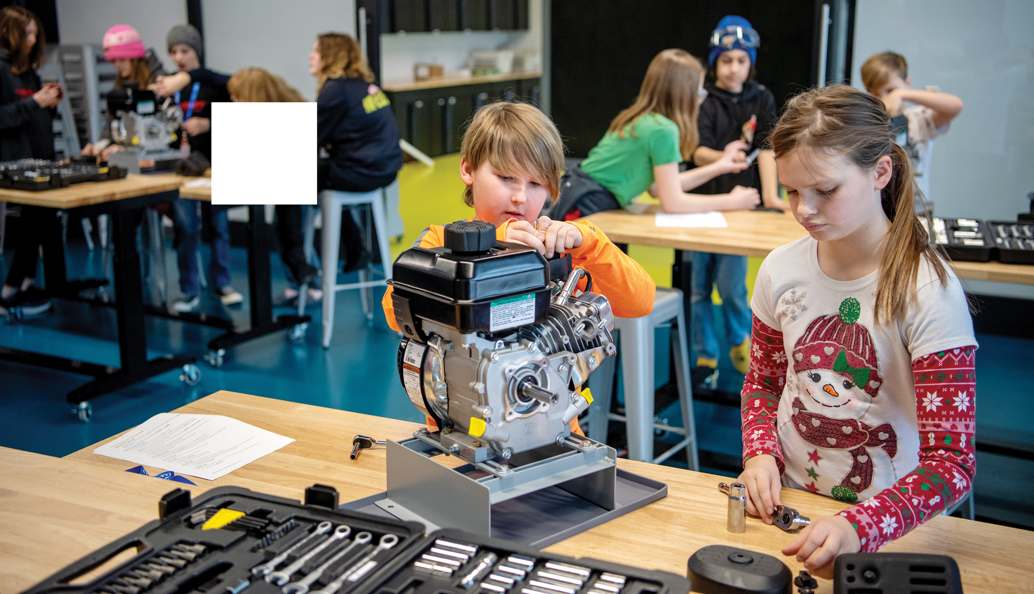 The EAA Youth Education Center, which opened in 2022, provides high-tech, hands-on learning experiences aimed at inspiring the next generation to pursue careers in aviation, including manufacturing.