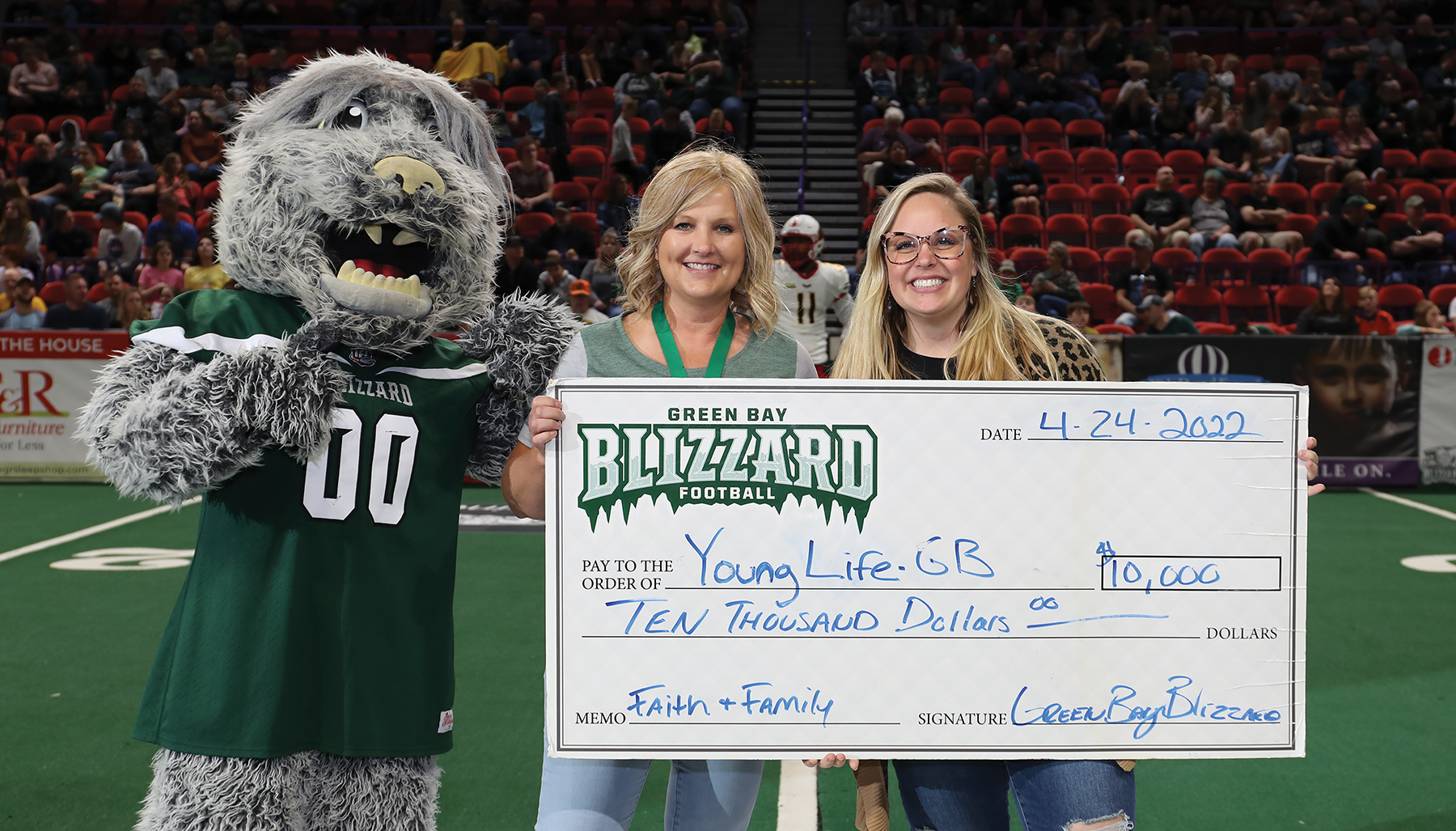 Kathy Treankler says the opportunity to give back to charitable organizations and amplify their messages are her family's primary motivations for owning the once-struggling indoor football franchise.