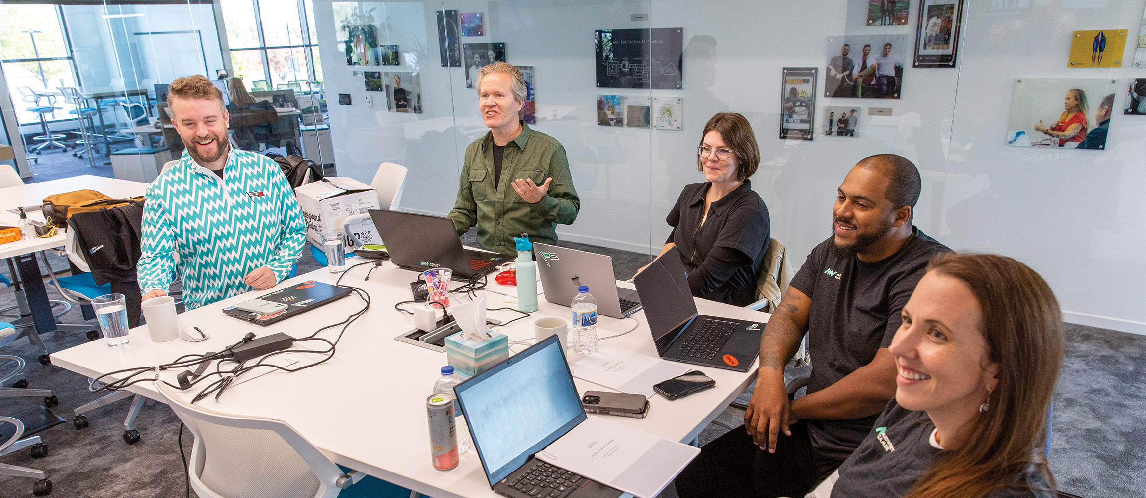 The Midwest Games team convenes at TitletownTech, which recently led the company's more than $3 million funding round.