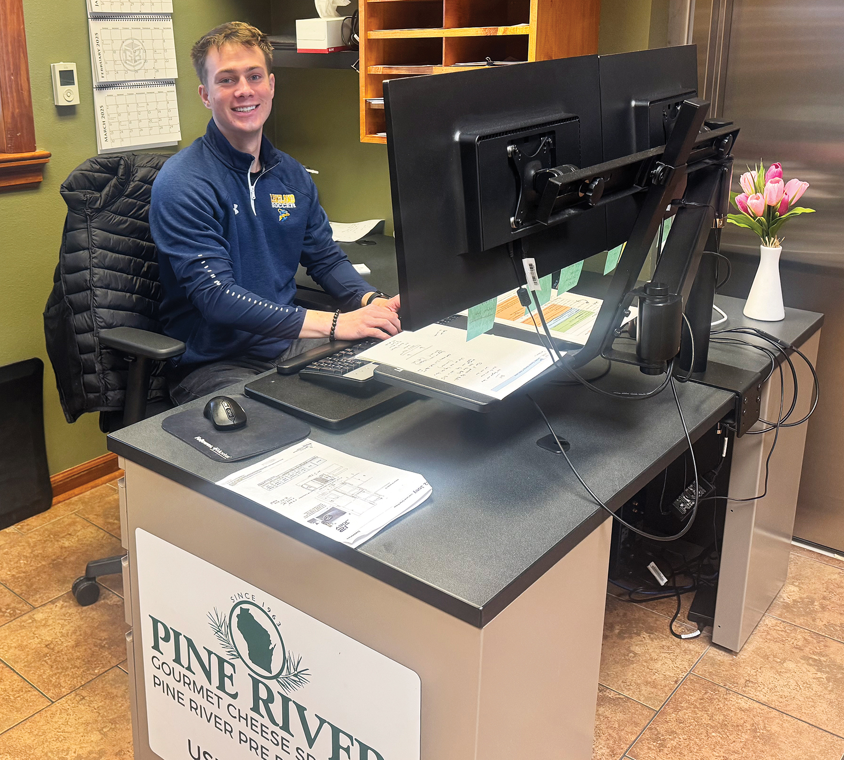 Carson Galla is a former intern at Pine River Pre-Pack who was recently hired to a full-time position. A new UW-Green Bay program hopes to create more internship pipline opportunities in Northeast Wisconsin.