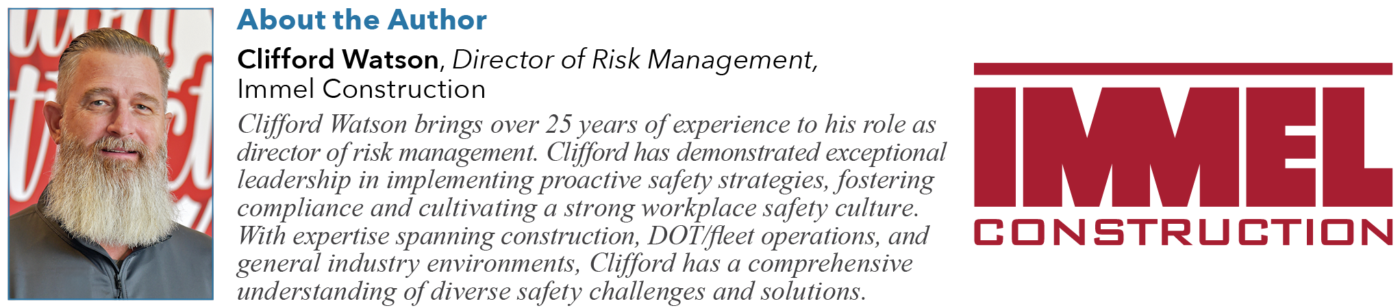 Immel Clifford Watson author bio
