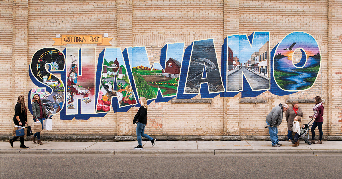 Shawano is completing a plaza project on its Main Street. The open-air space will connect the city’s downtown to Franklin Park.