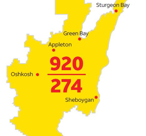 Area code graphic