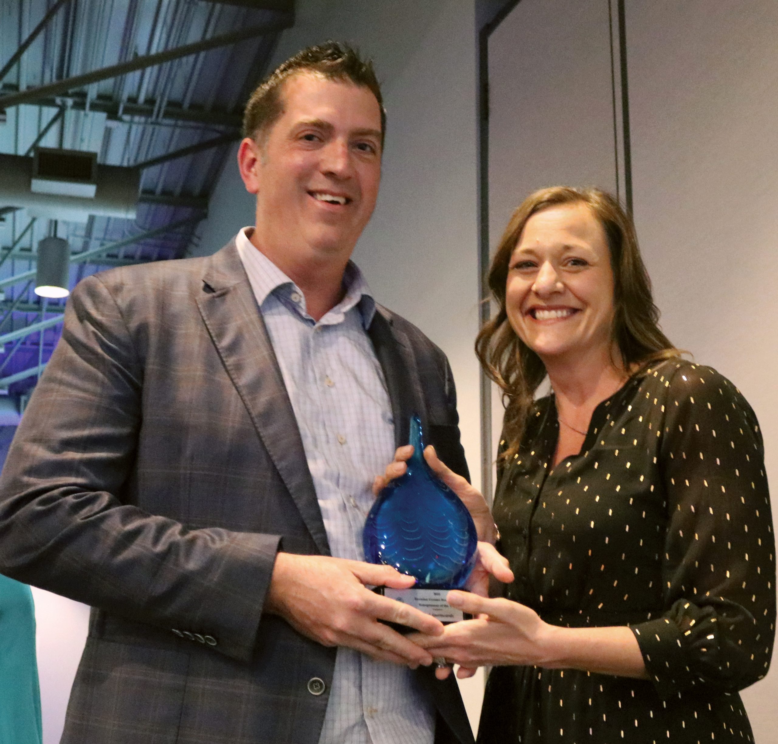 Michelle and Tom Kulczewski of Real Sportscards were honored by Envision Greater Fond du Lac and the Waupun Chamber of Commerce in fall of 2022.