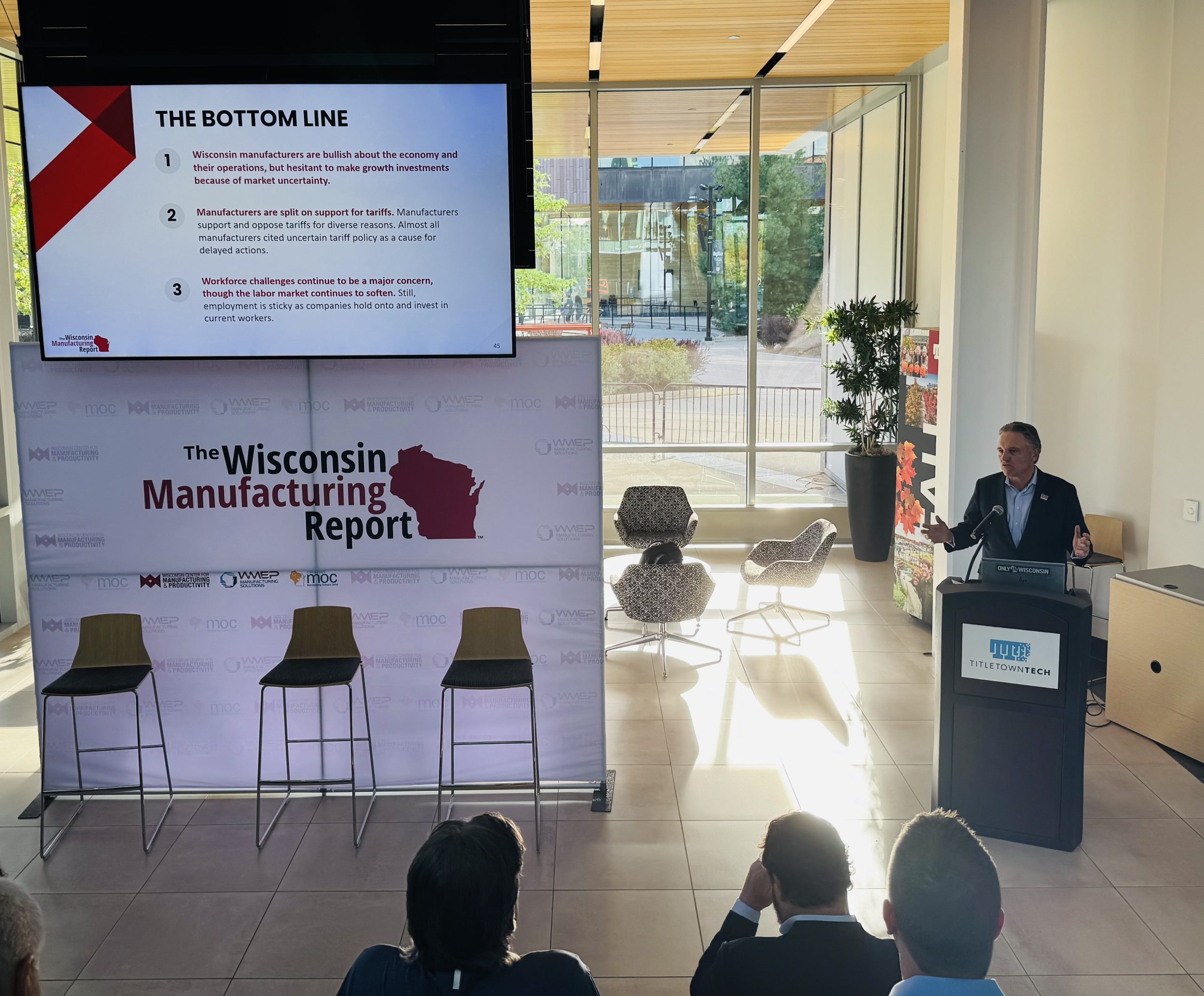 Buckley Brinkman at 2025 Wisconsin Manufacturing Report readout