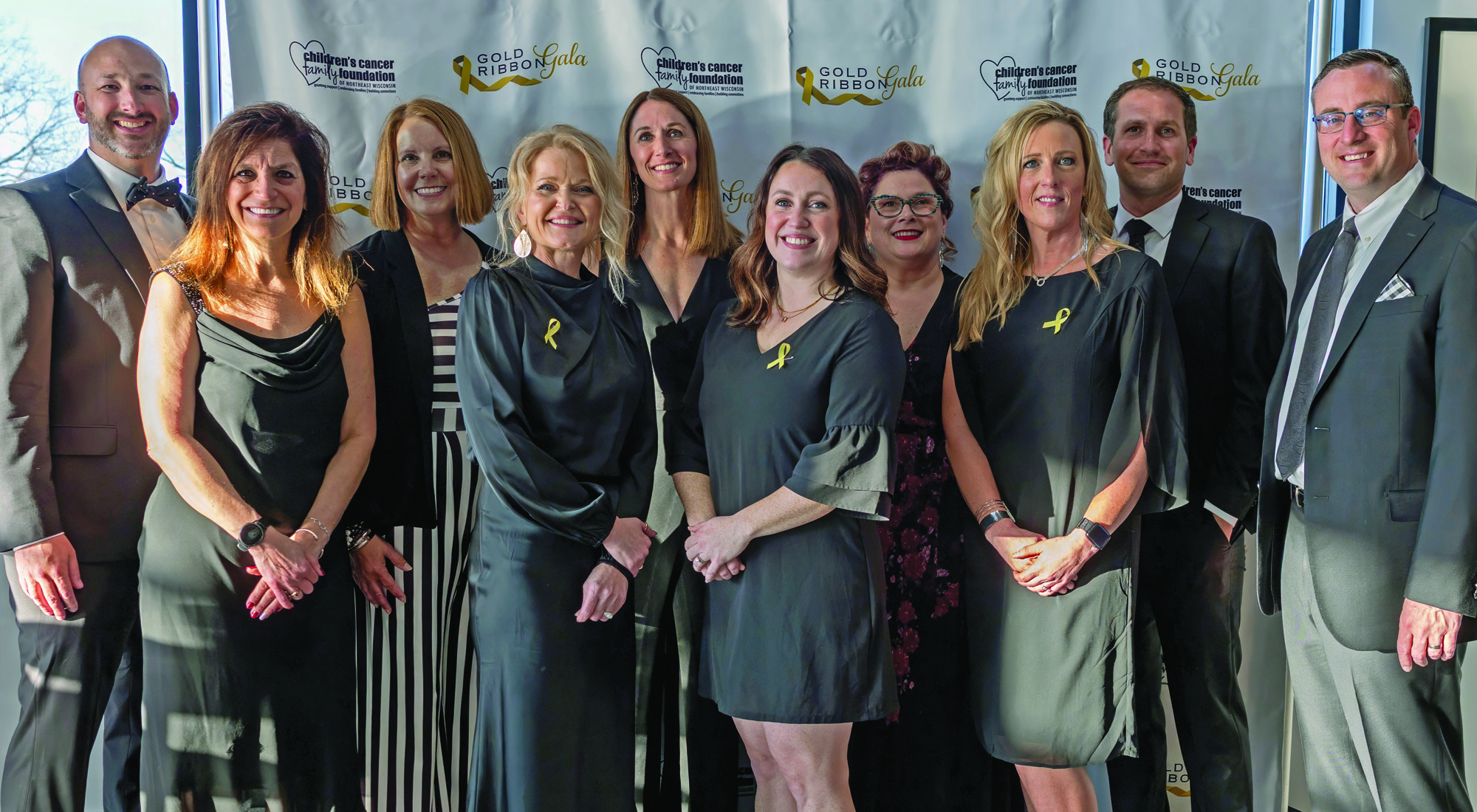 McClone team members at the Children's Cancer Family Foundation's Gold Ribbon Gala