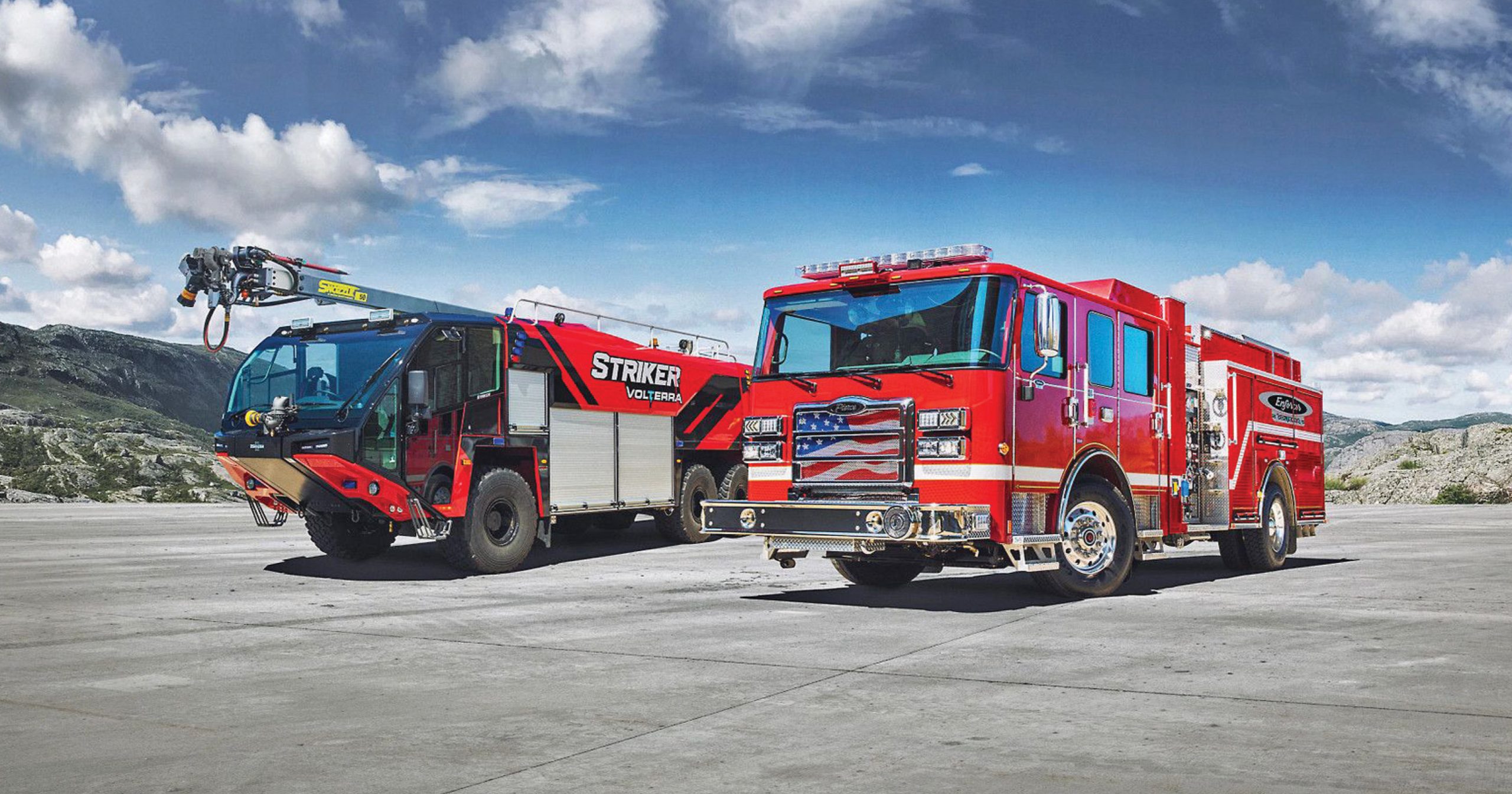 Pierce Manufacturing and Oshkosh Airport Products debuted the revolutionary Volterra™ platform of electric vehicles for municipal, airport, and fire & emergency markets.