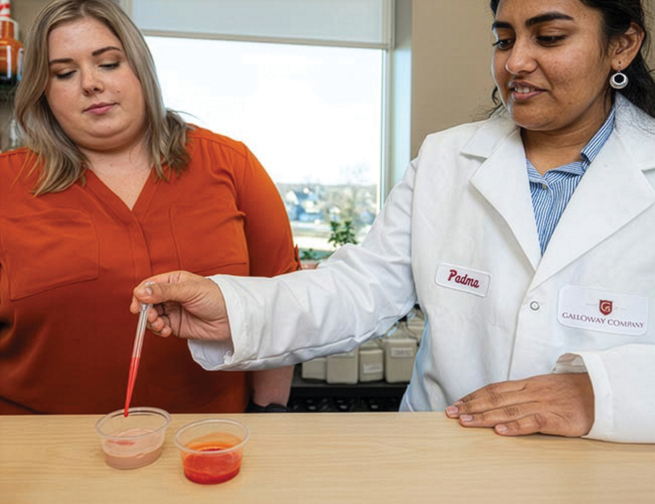 Scientists at Galloway Company create bases that allow their B2B customers to create new flavor profiles in the food and beverage industry.