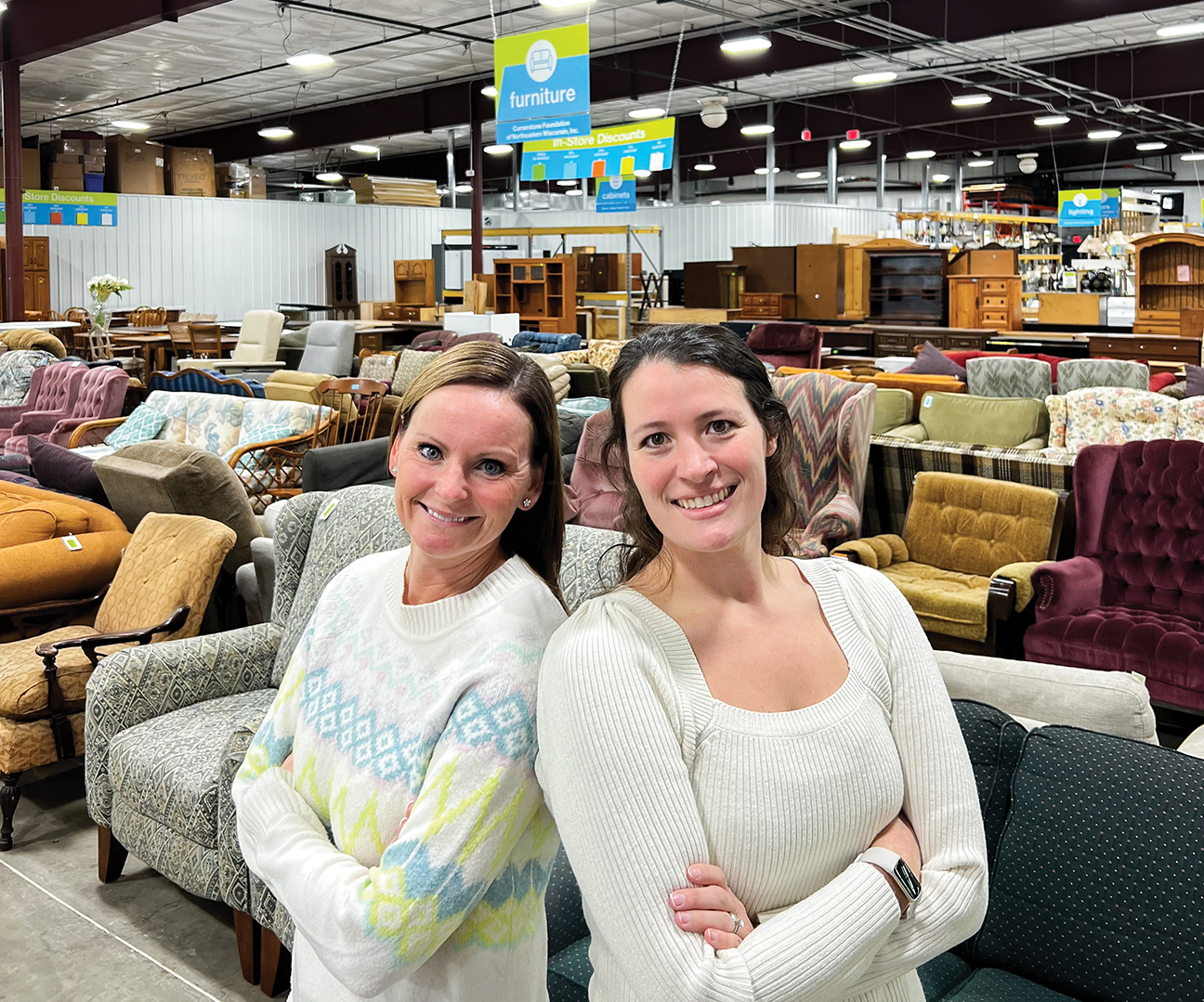 Couches, chairs and other large furniture items are among the ReStore’s best-selling items.