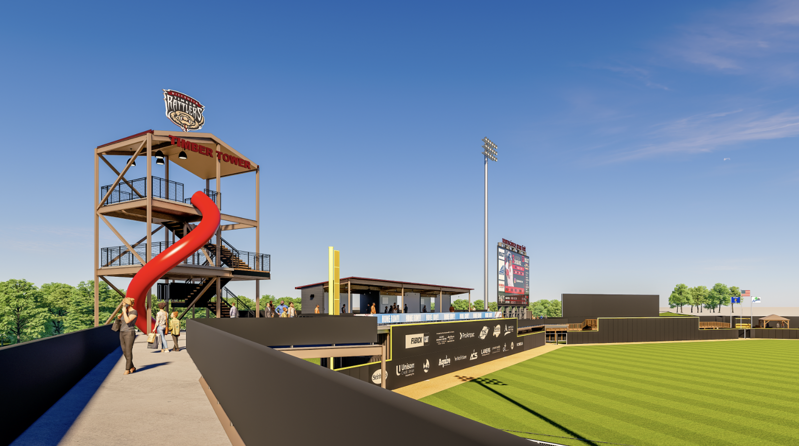 Timber Rattlers renovation slide