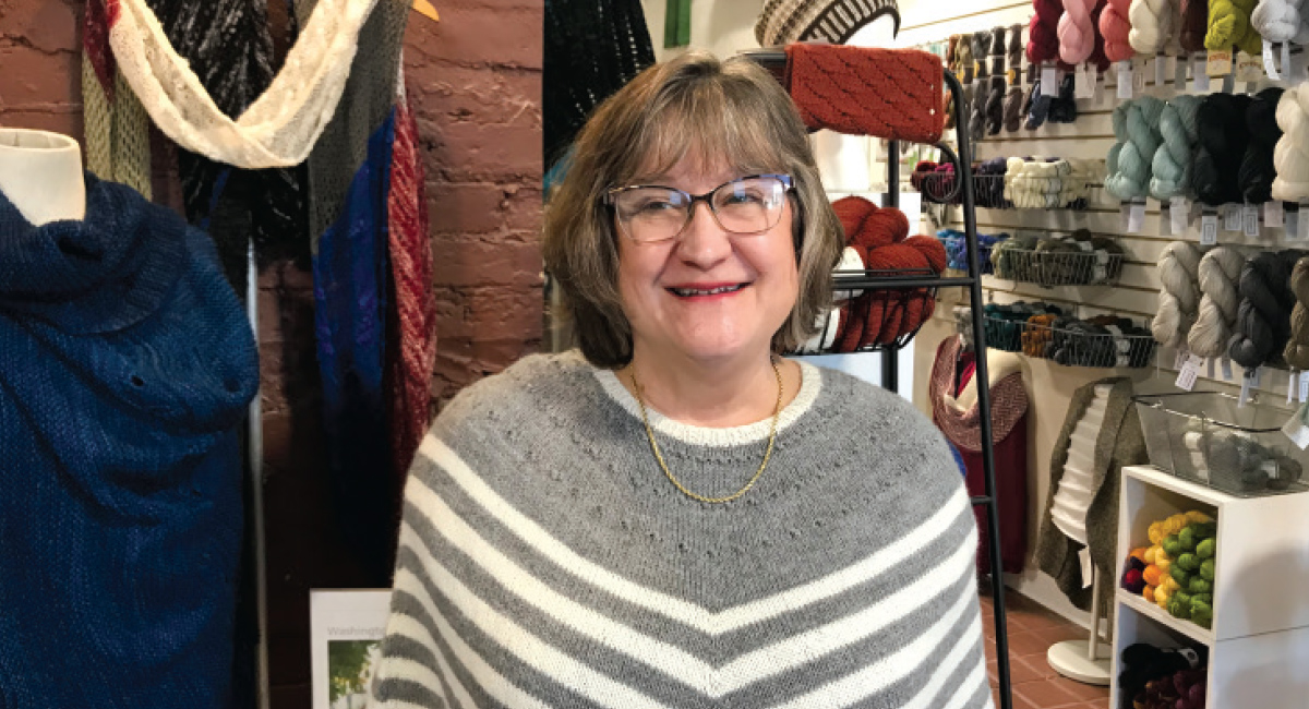 Pam Smith opened Lost Sheep Yarn Shop in Sheboygan to help share her love of knitting.
