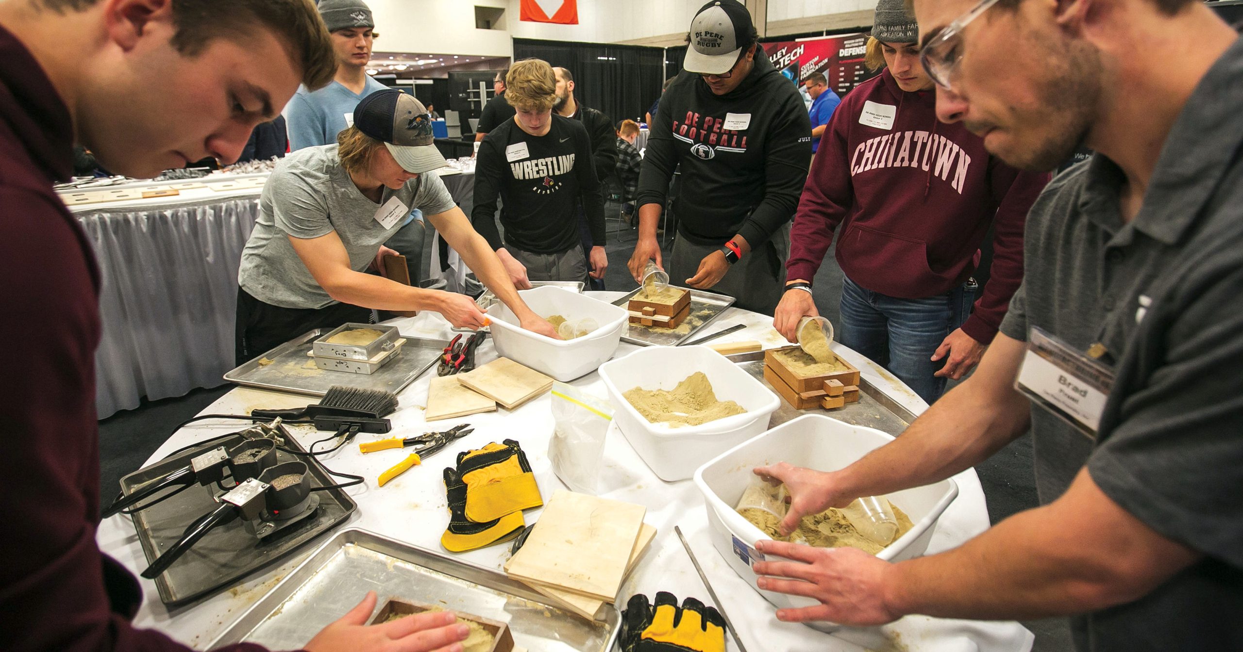 More than 100 high school students attended the event to meet with employers and participate in hands-on learning opportunities.
