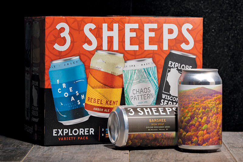 NEWS NOTEWORTHY_3 Sheeps Explorer Packs Explore Wisconsin Series Wausau Banshee Irish Stout.jpg