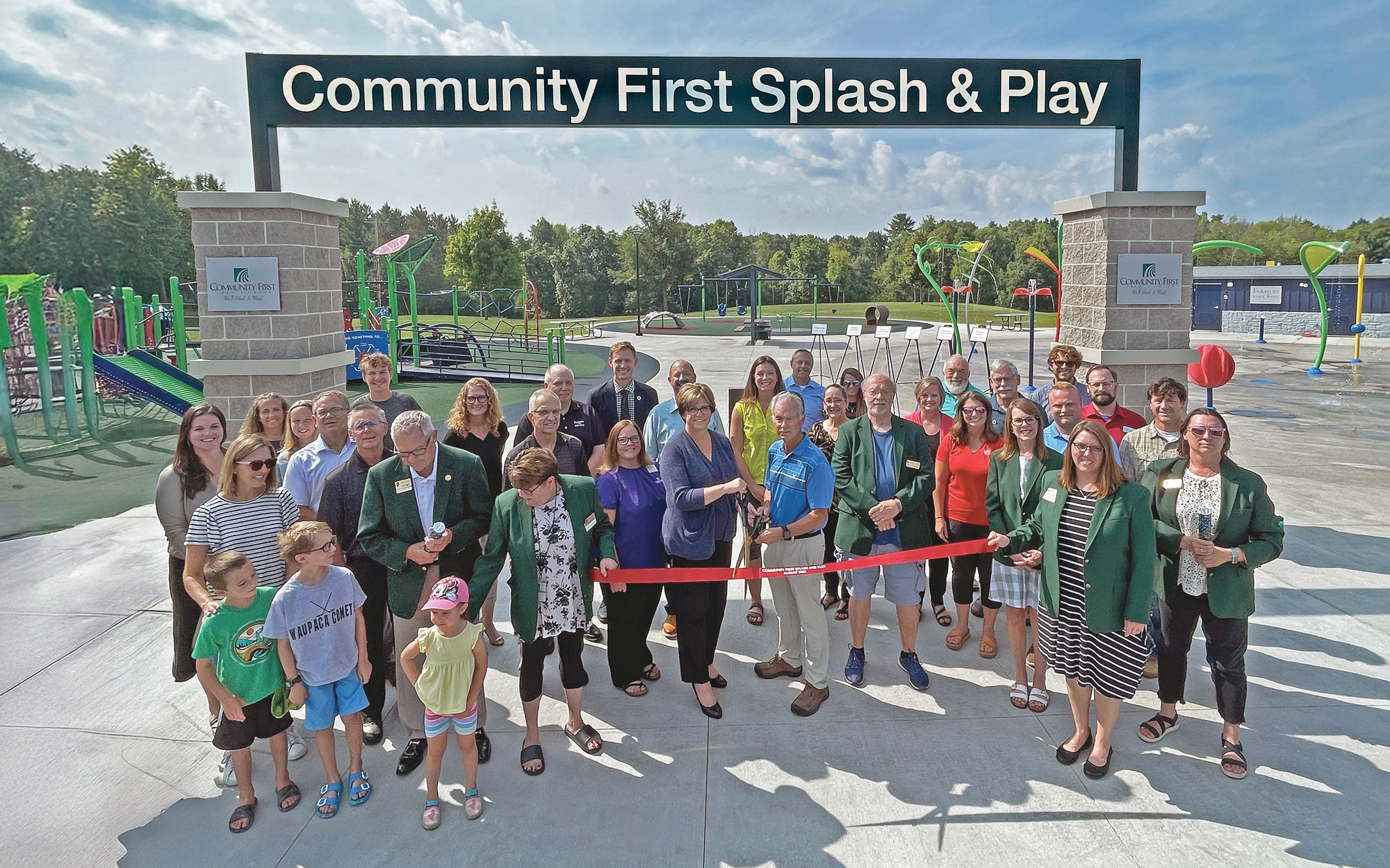 The Community First Splash & Play in Waupaca’s Swan Park is one of several community projects that Community First has helped make possible, enhancing the quality of life throughout the region.