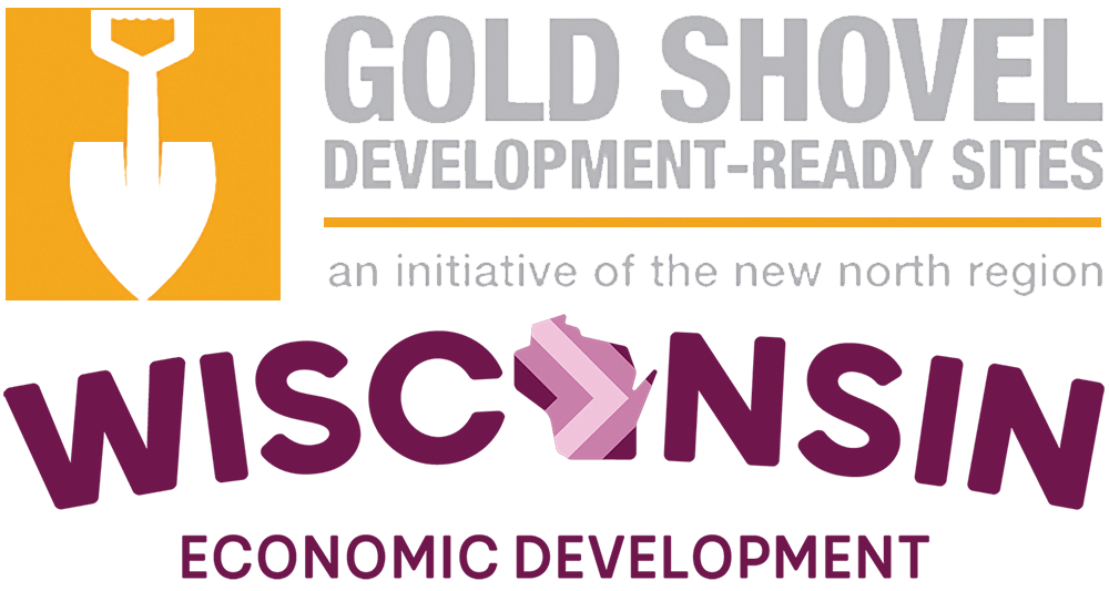 Gold Shovel and WEDC logos